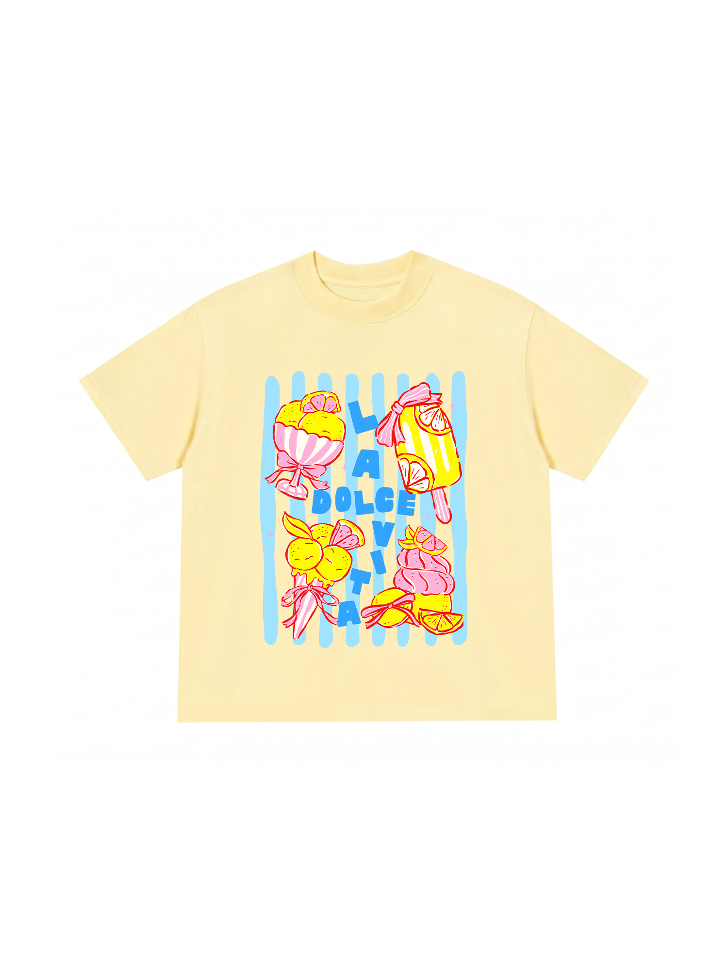 Áo Thun Relaxed Fit Lime Cream