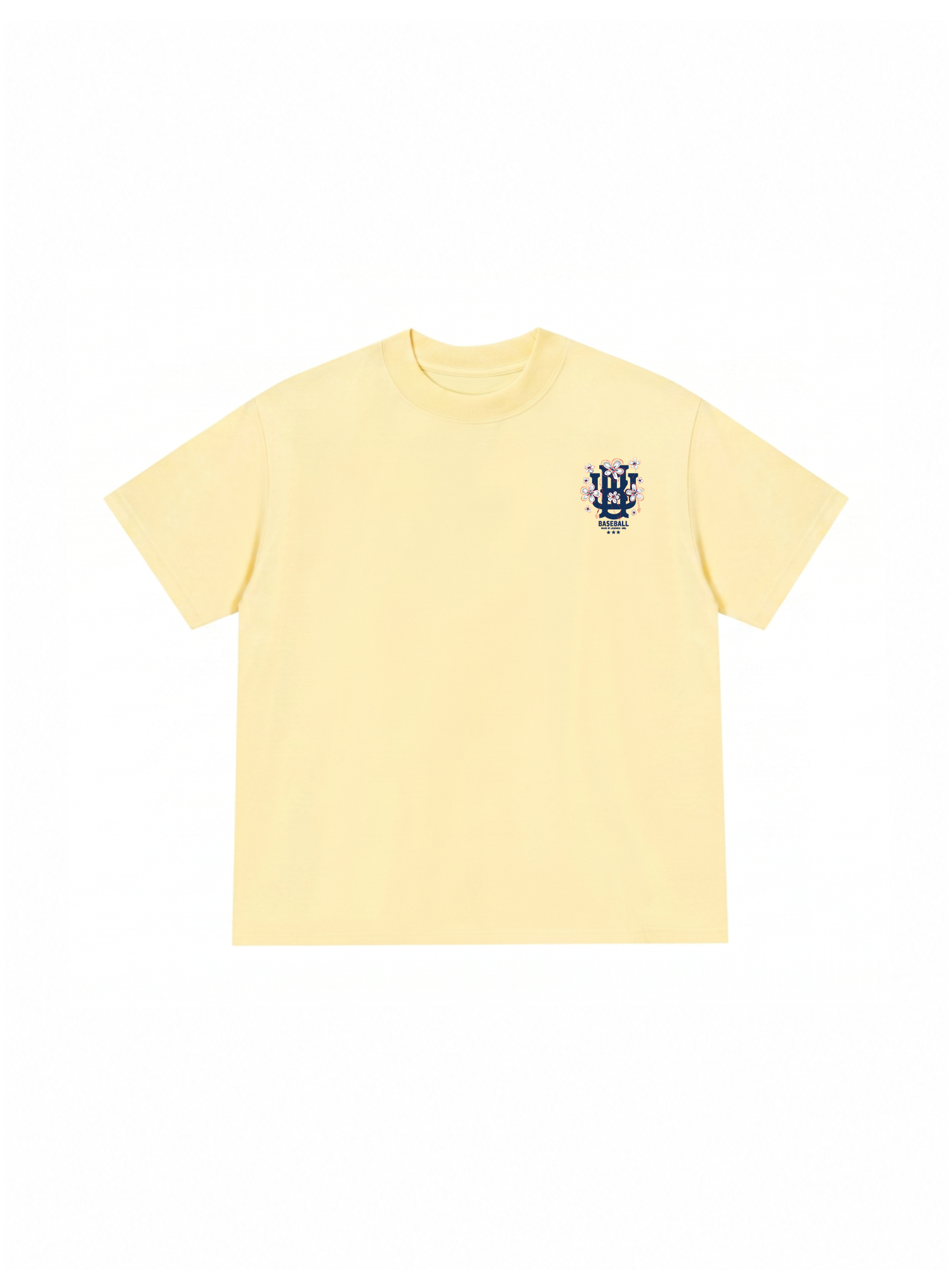 Áo Thun Relaxed Fit Master Baseball Blue White Flower