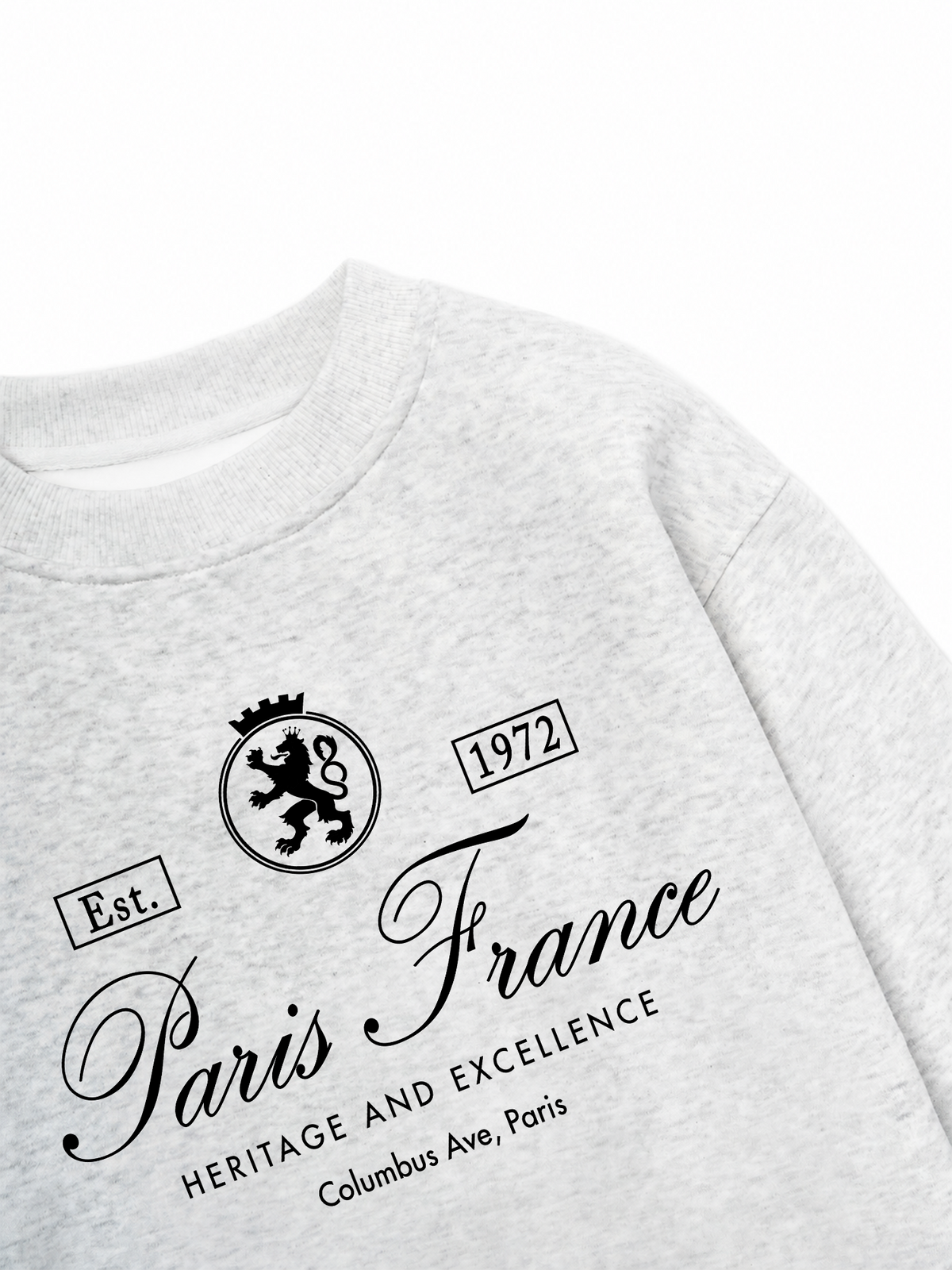 Áo Sweater Nỉ Hai Da Vintage Paris France