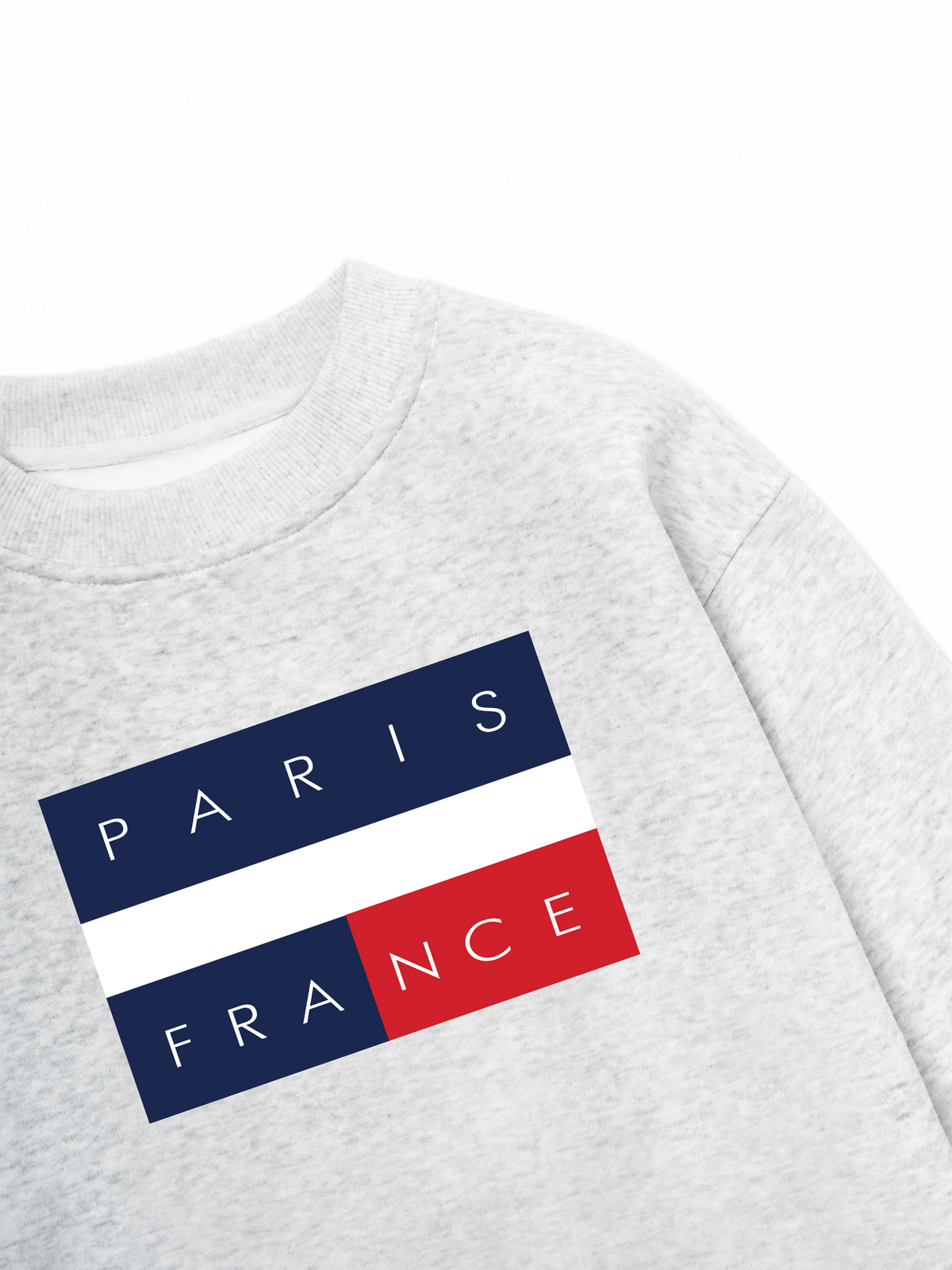 Áo Sweater Nỉ Hai Da Paris France Flag