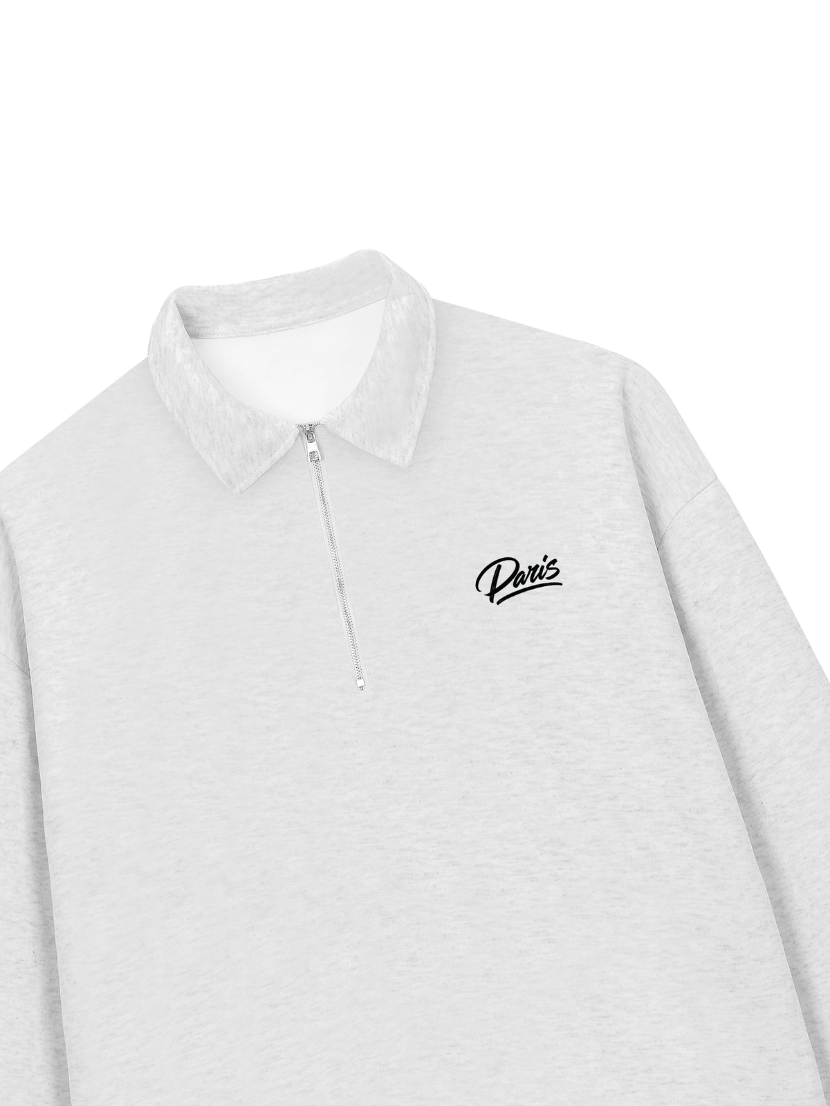 Áo Sweater Polo Nỉ Hai Da Paris Basic Logo