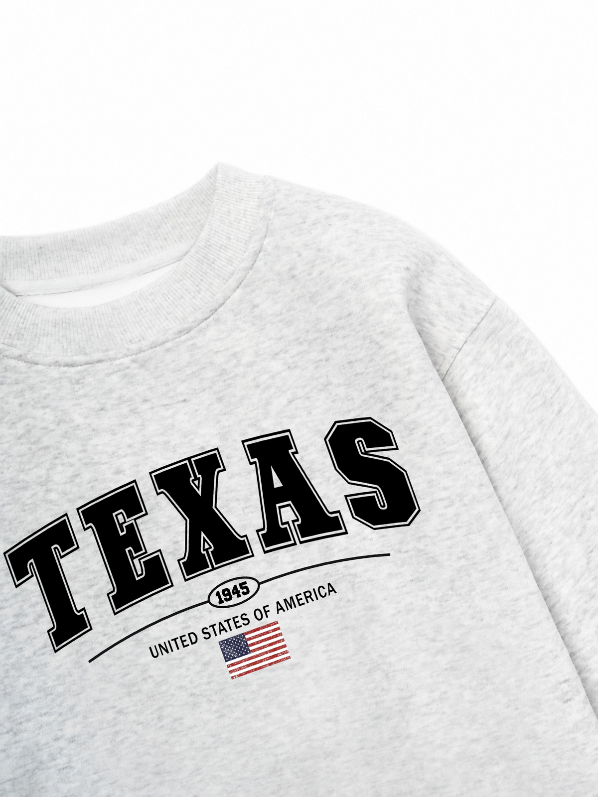 Áo Sweater Nỉ Hai Da USA Texas 1945