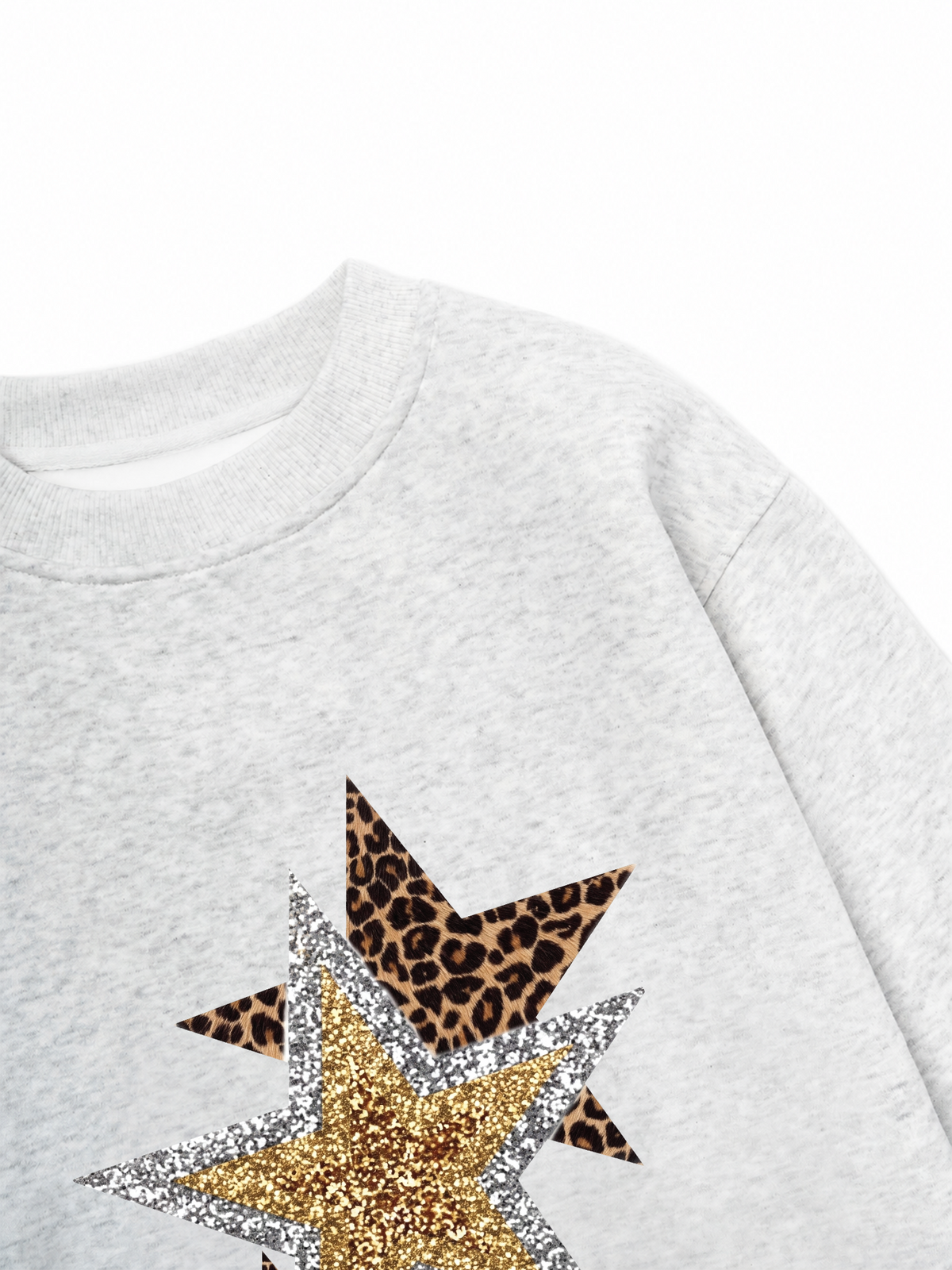 Áo Sweater Nỉ Hai Da Urban Leopard Metallic Savage Stars