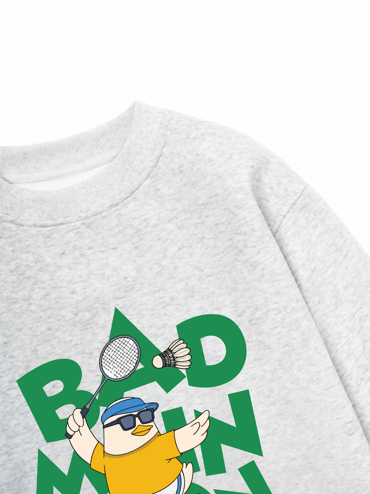 Áo Sweater Nỉ Hai Da Badminton Duck