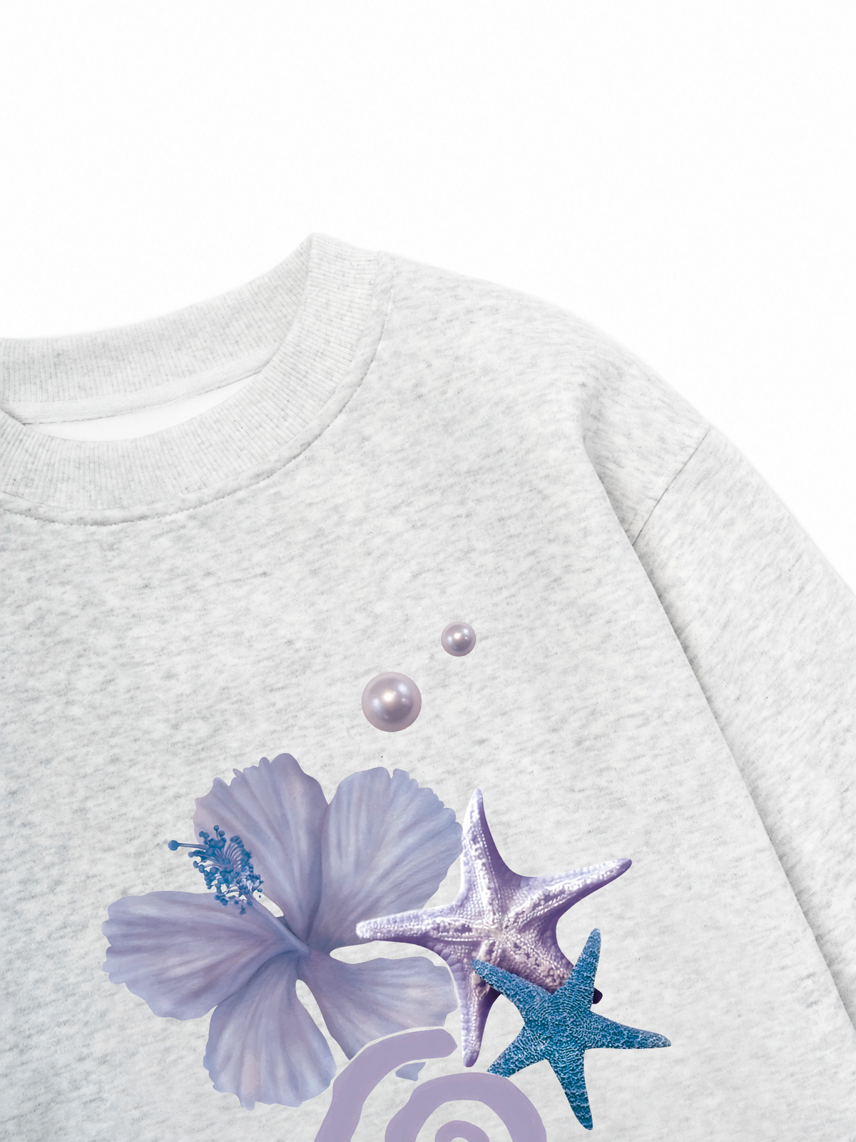 Áo Sweater Nỉ Hai Da Tropical Pearl Coast