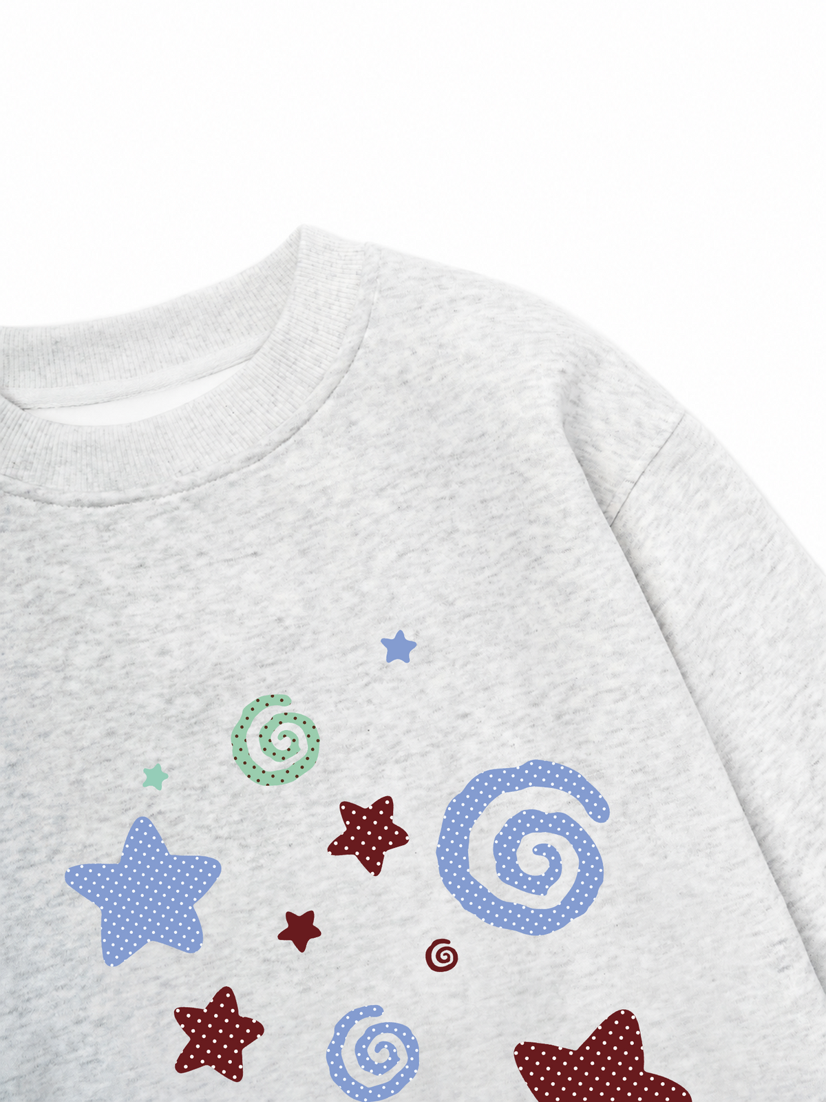 Áo Sweater Nỉ Hai Da Dotty Mood Pastel Dreams