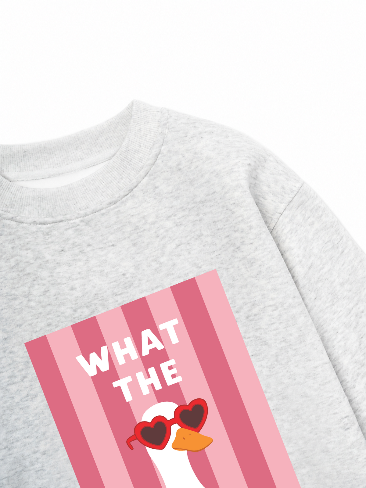 Áo Sweater Nỉ Hai Da Farm What The Duck Striped