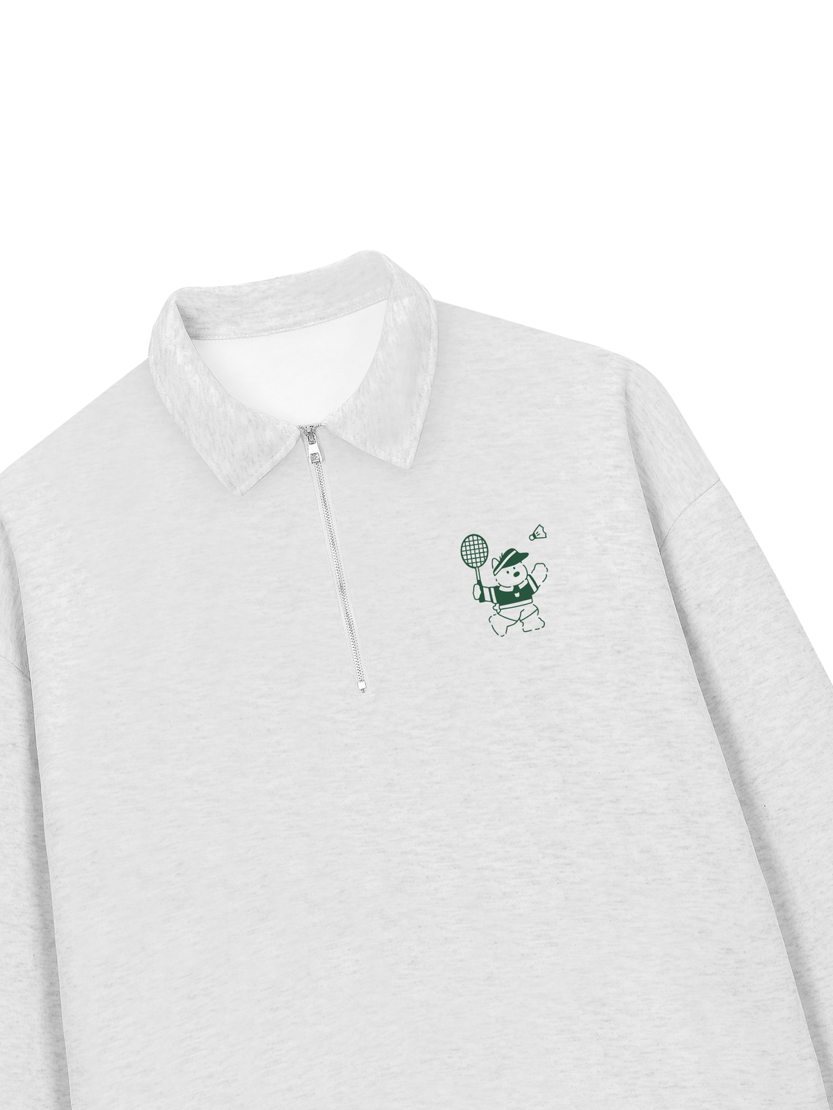 Áo Sweater Polo Nỉ Hai Da Badminton Green Club