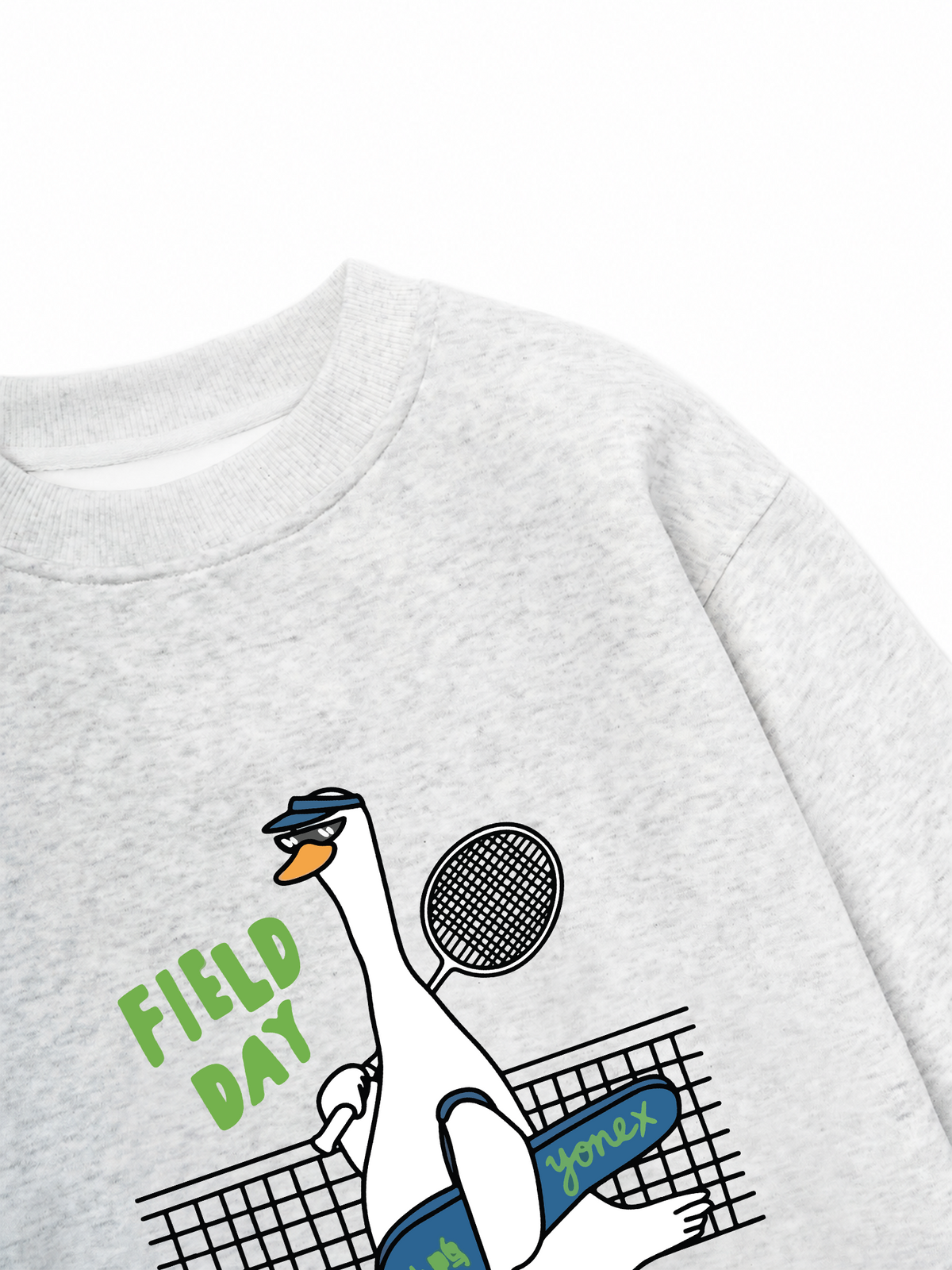 Áo Sweater Nỉ Hai Da Badminton Field Day