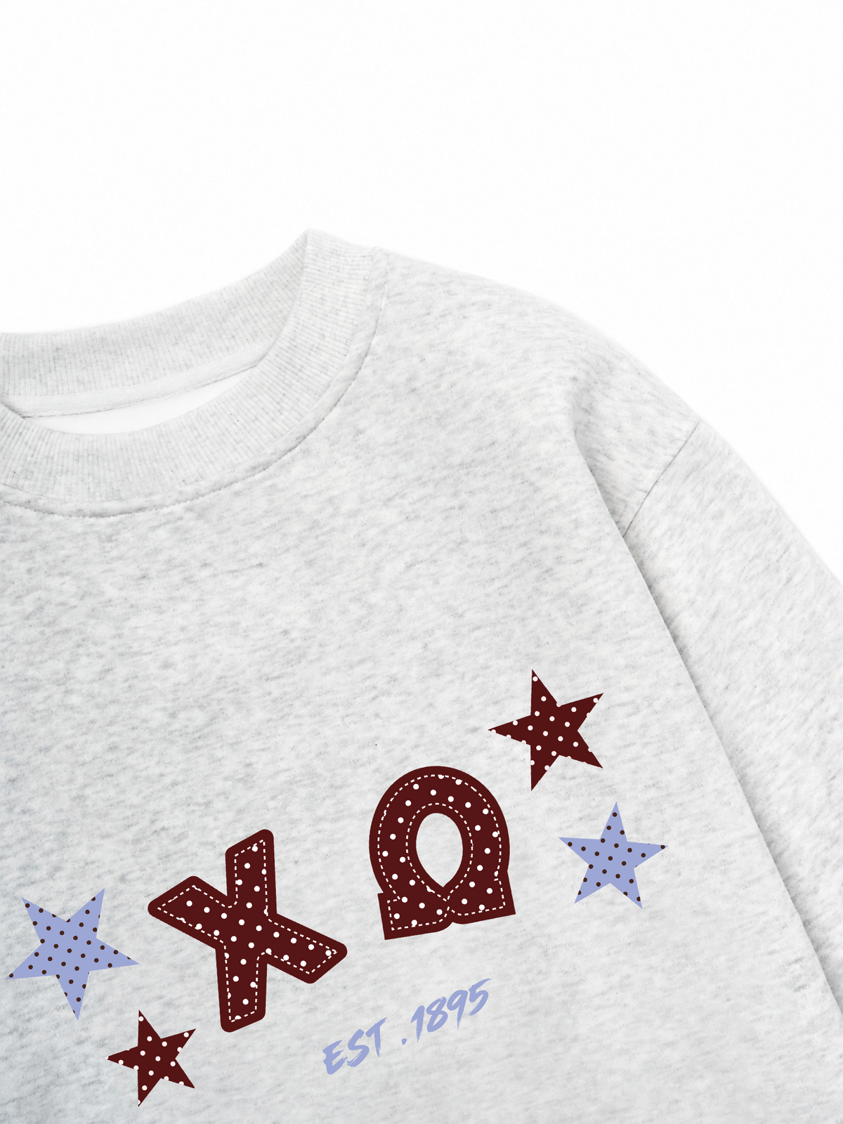 Áo Sweater Nỉ Hai Da Dotty Mood Midnight Polka