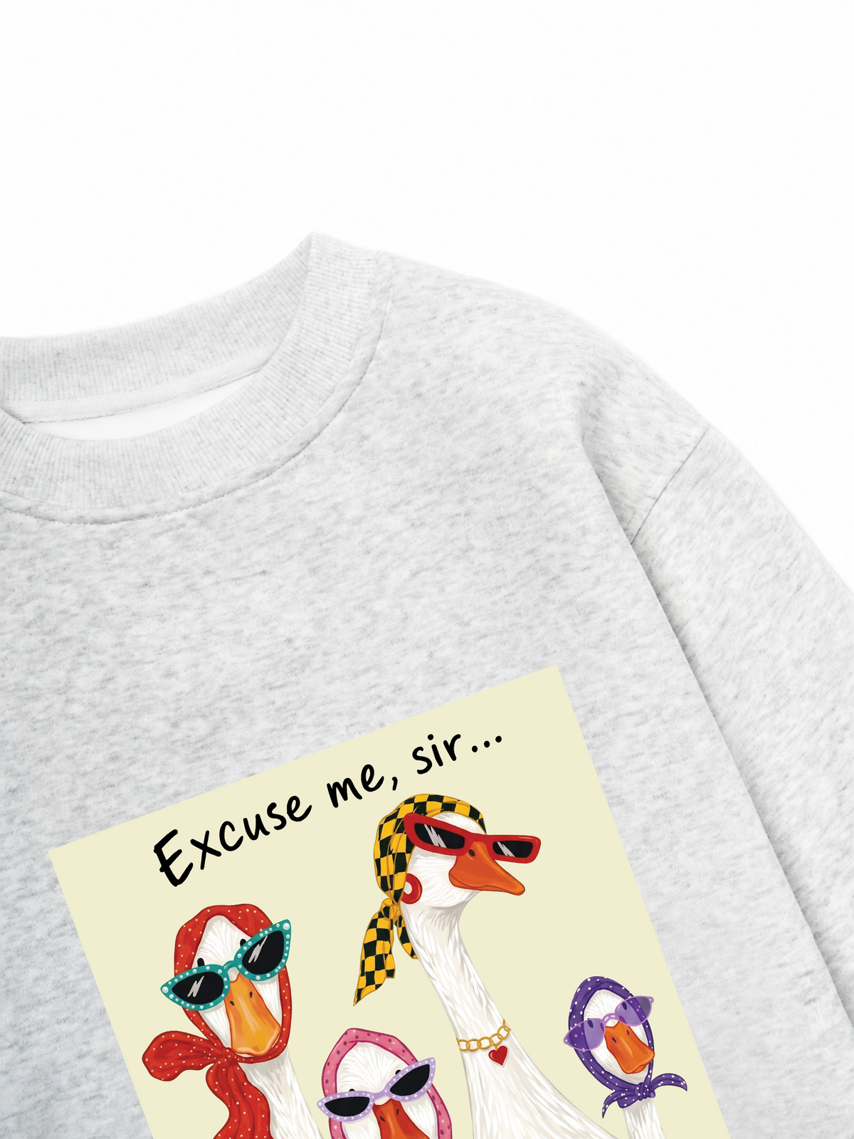 Áo Sweater Nỉ Hai Da Farrm Lady Duck