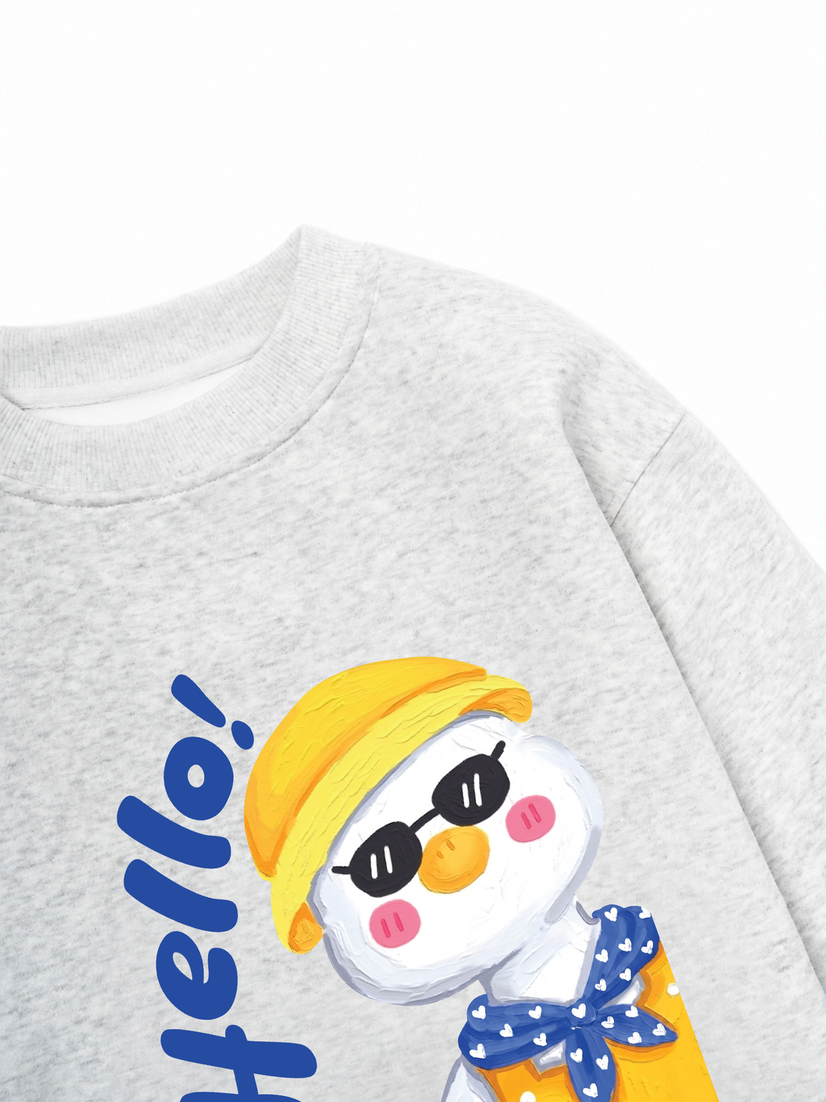 Áo Sweater Nỉ Hai Da Farm Hello Duck