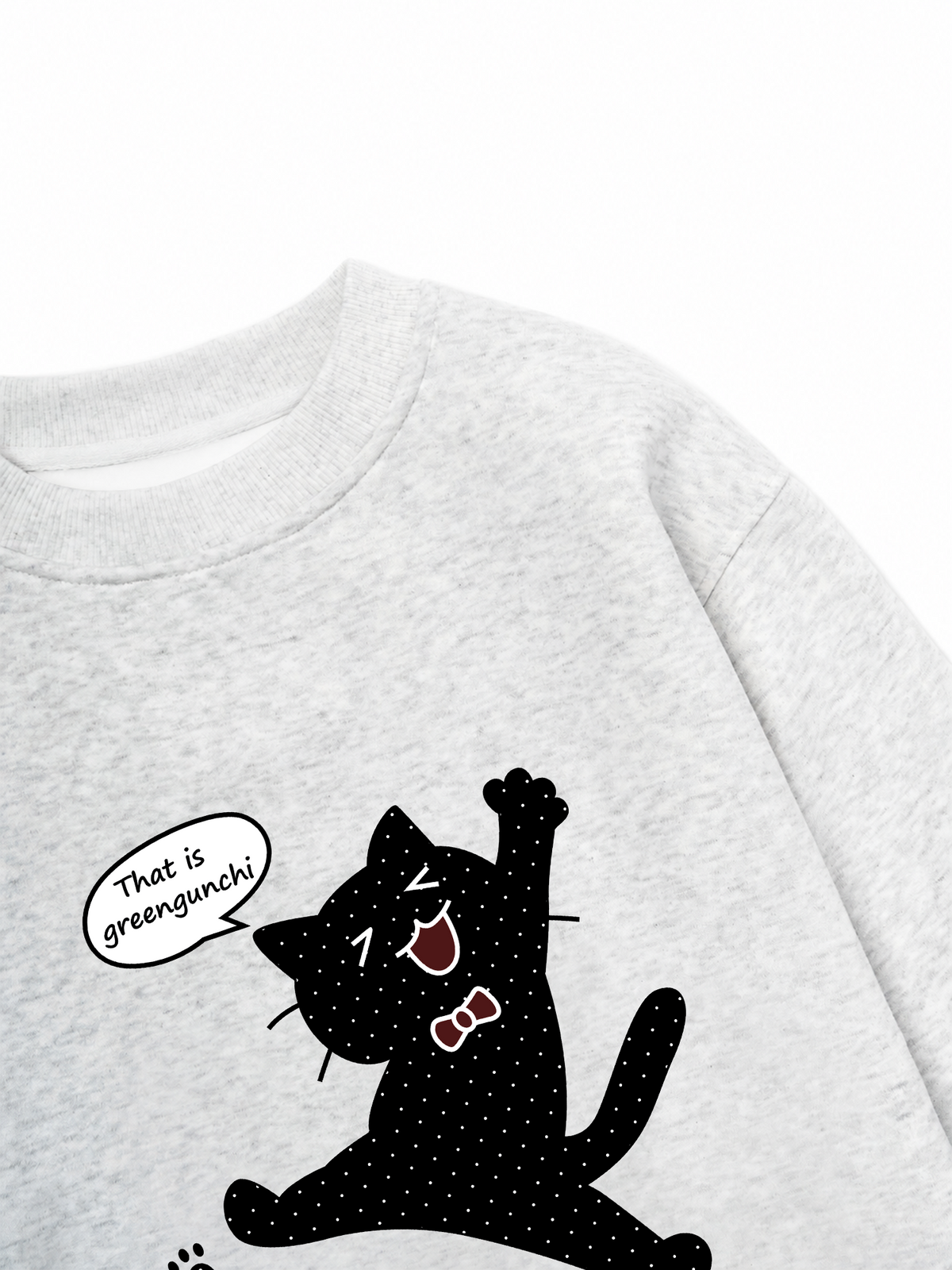 Áo Sweater Nỉ Hai Da Dotty Mood Cute Cat