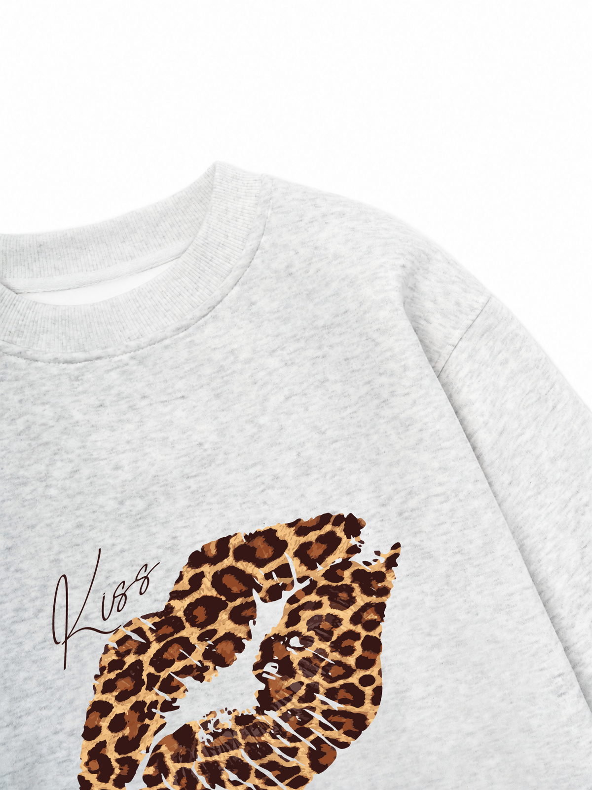 Áo Sweater Nỉ Hai Da Urban Leopard Kiss Lip