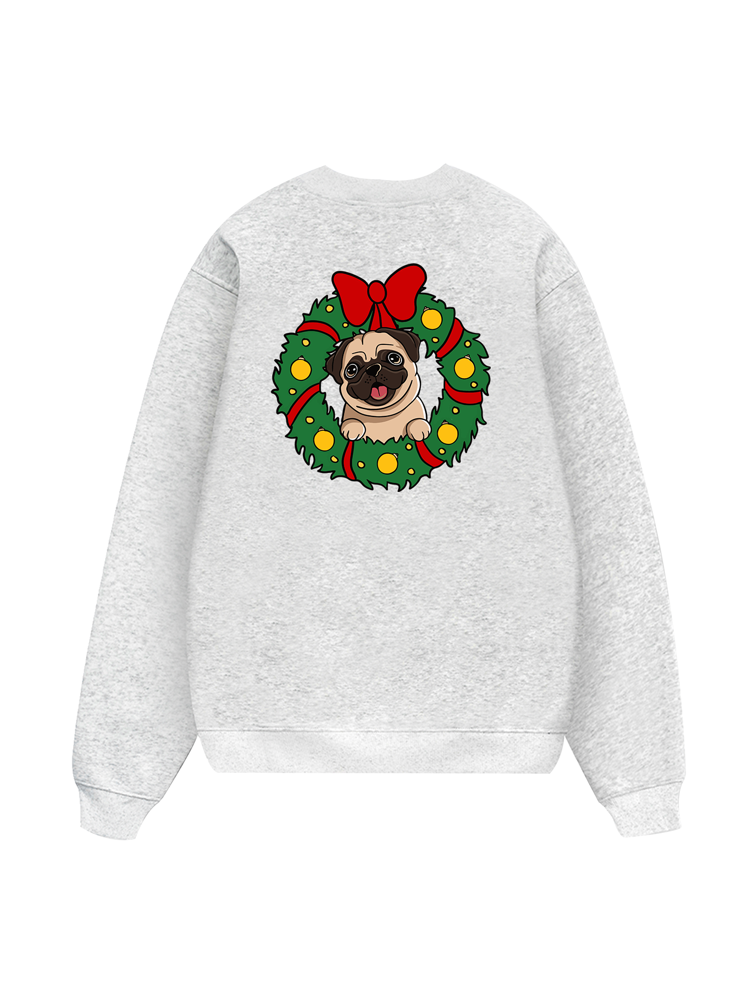Pug In A Wreath Sweater
