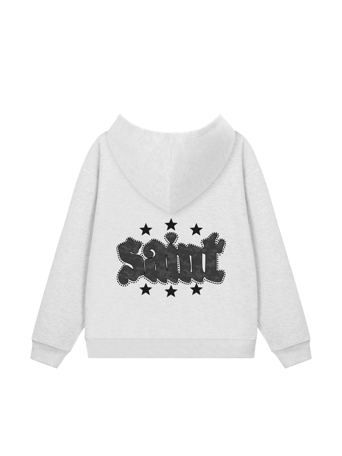 Áo Hoodie Zip Nỉ Hai Da Black Saint Star