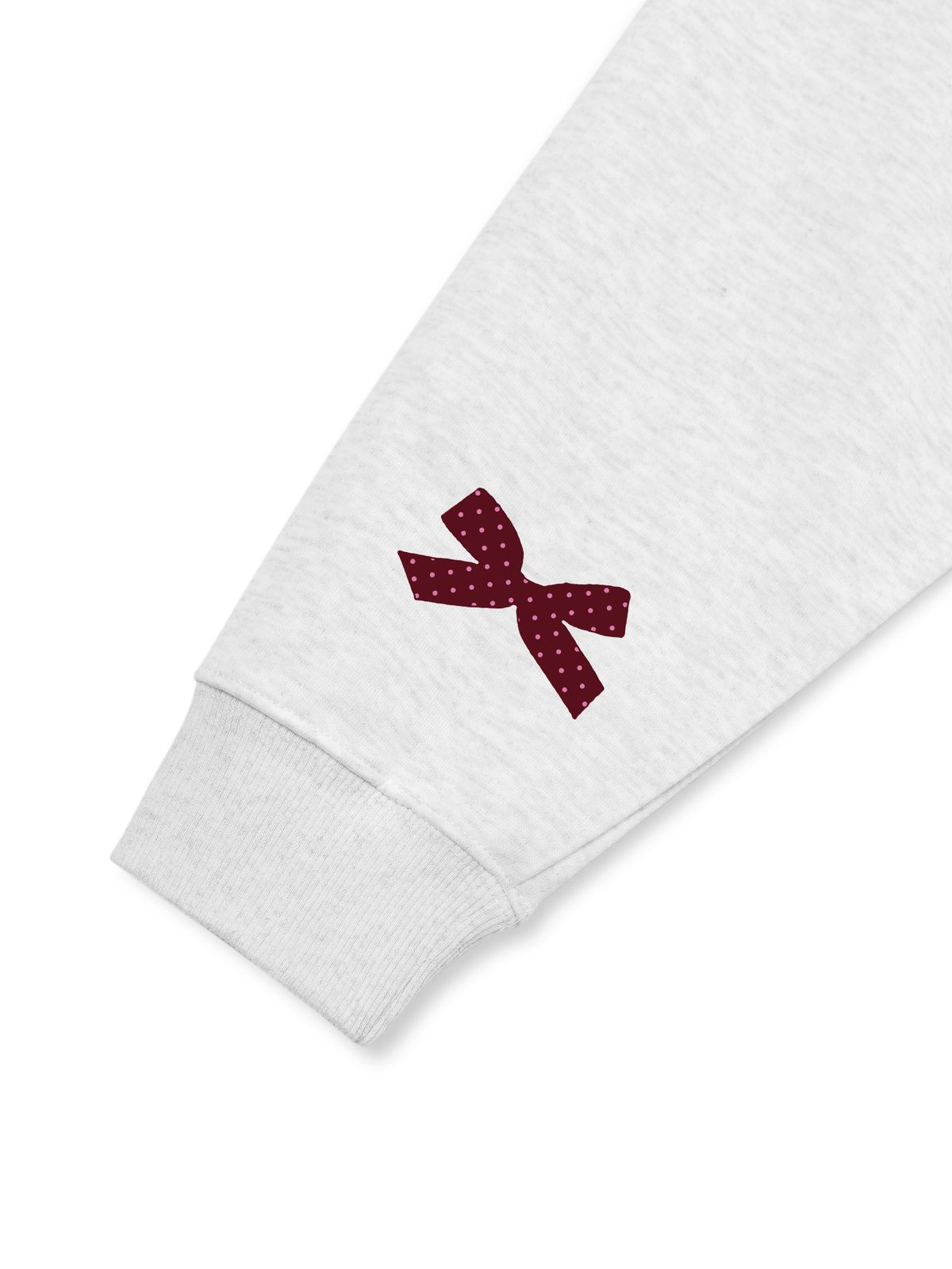 Áo Sweater Lệch Vai Nỉ Hai Da Burgundy Badana Puppy