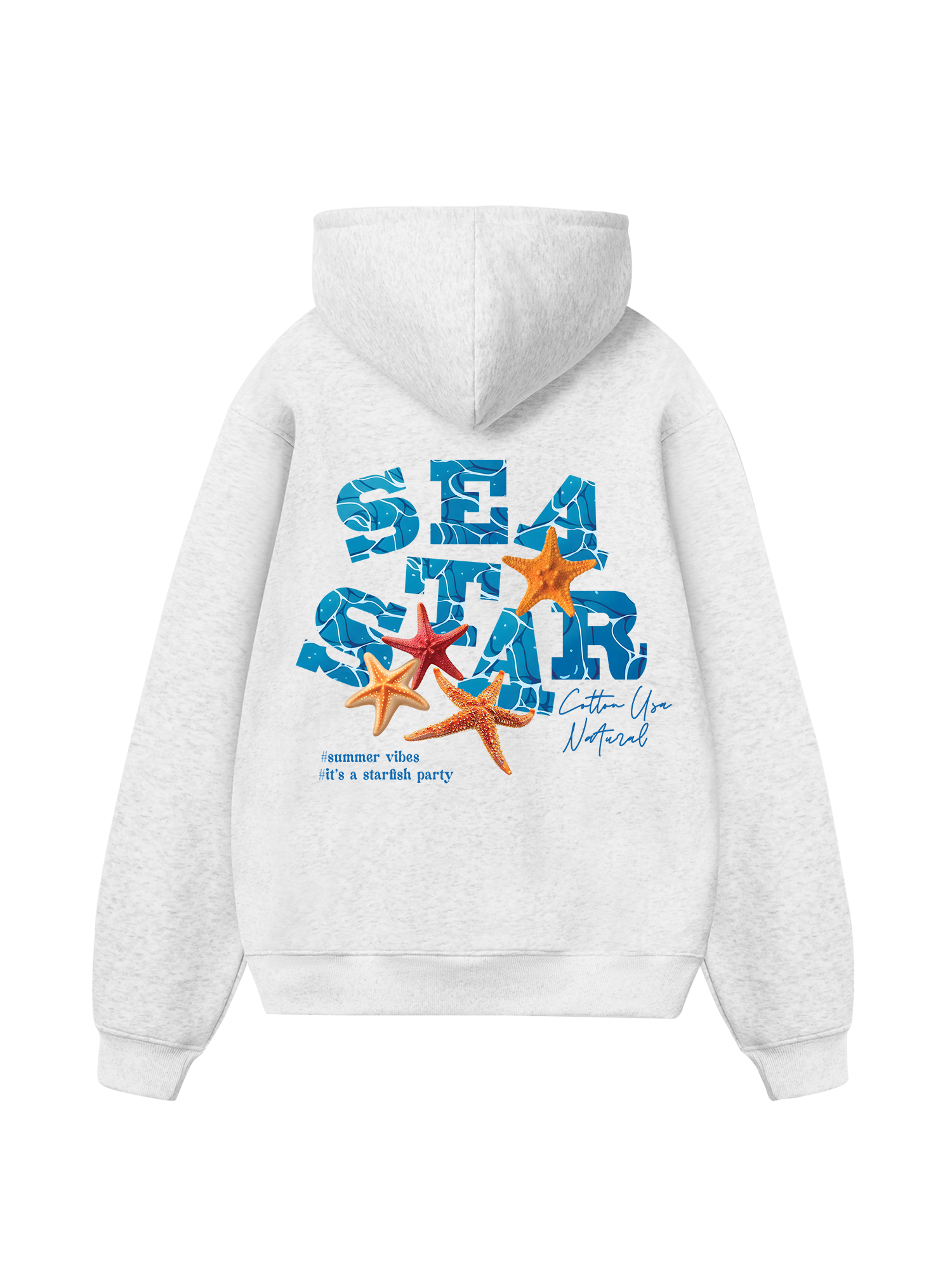 Tropical Starfish Parrty Sea Water Hoodie