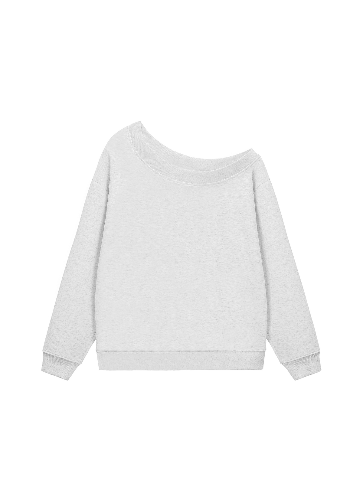 Áo Sweater Lệch Vai Nỉ Hai Da Cotton USA Basic