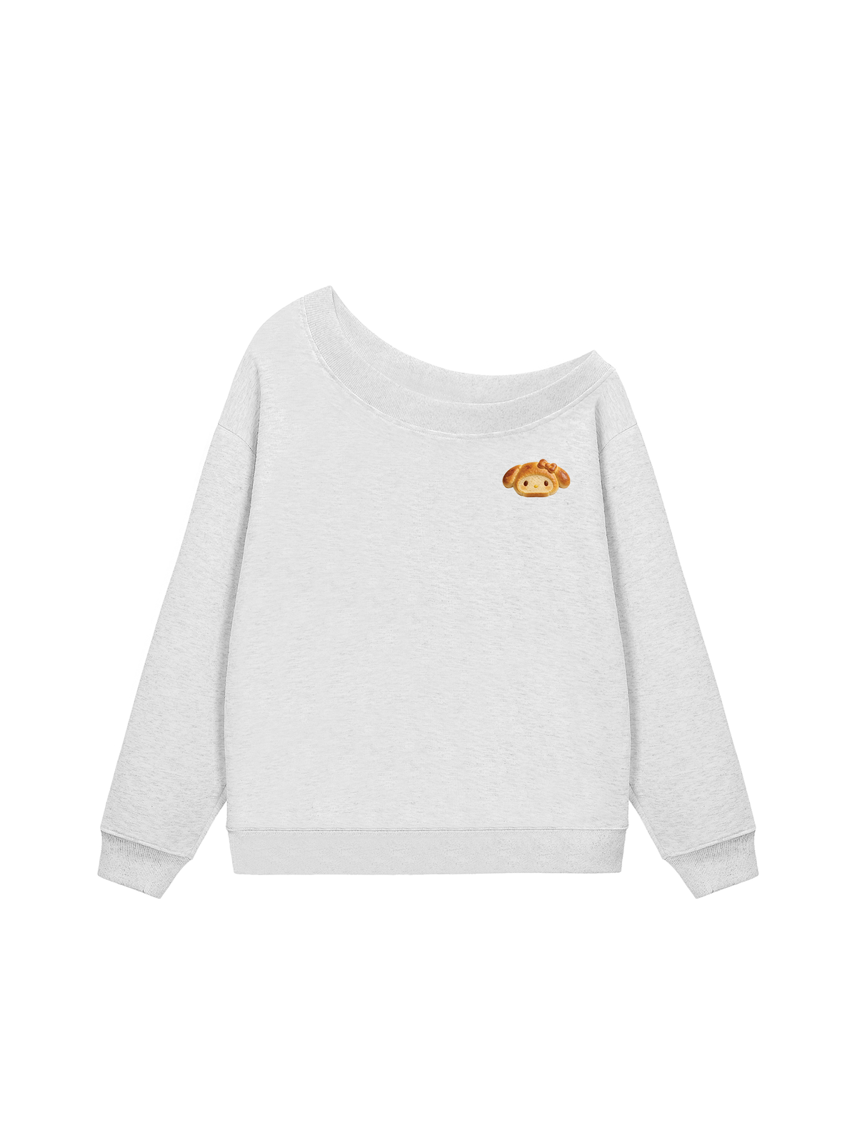 Áo Sweater Lệch Vai Nỉ Hai Da Bready Cutie