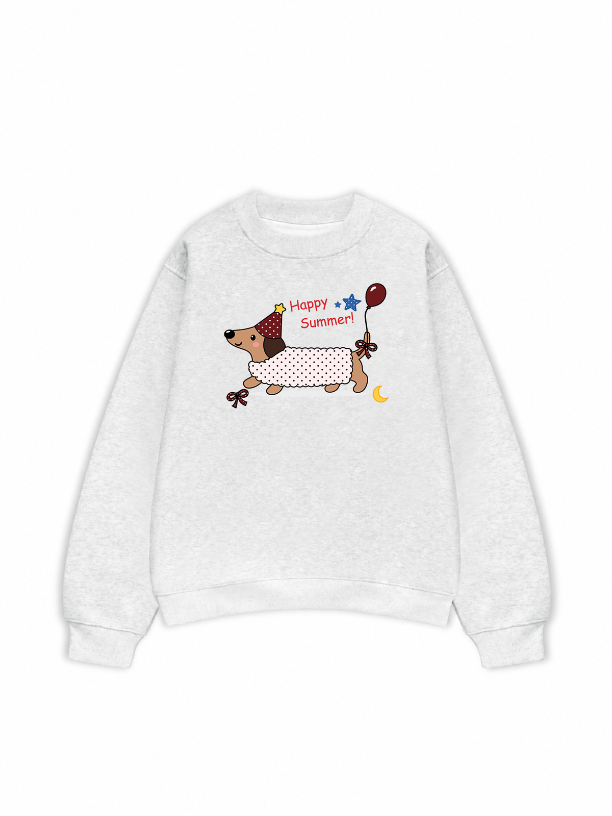 Áo Sweater Nỉ Hai Da Dotty Mood Happy Summer Dog