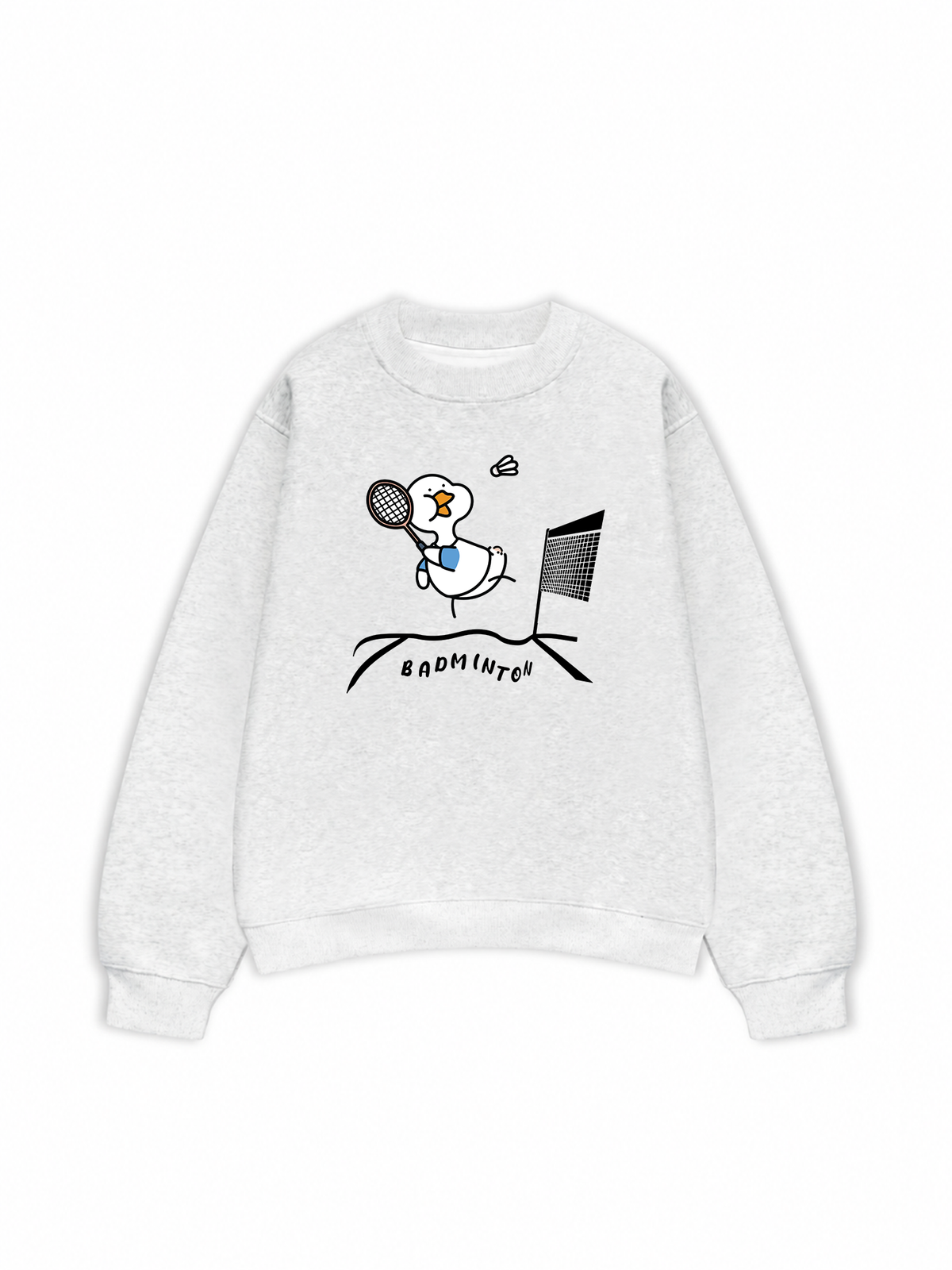 Áo Sweater Nỉ Hai Da Badminton The Shuttle Duck