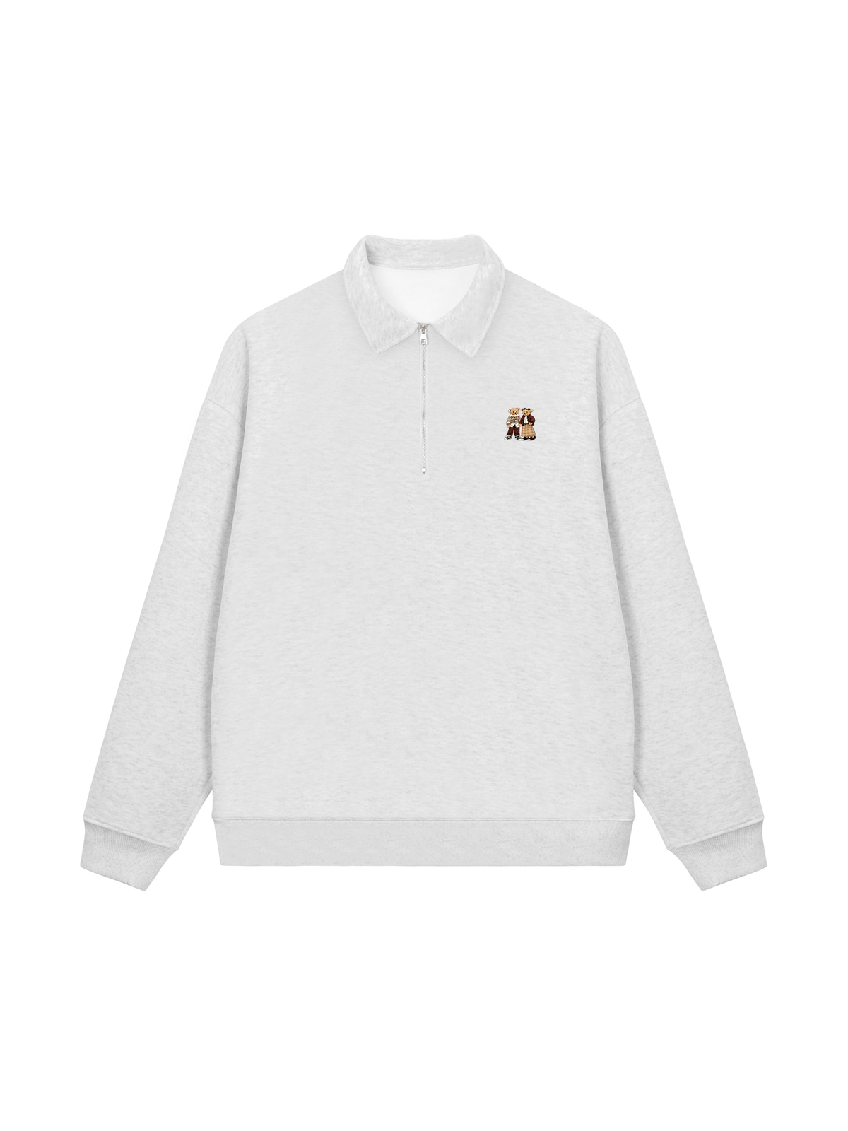 Áo Sweater Polo Nỉ Hai Da Couple Bear