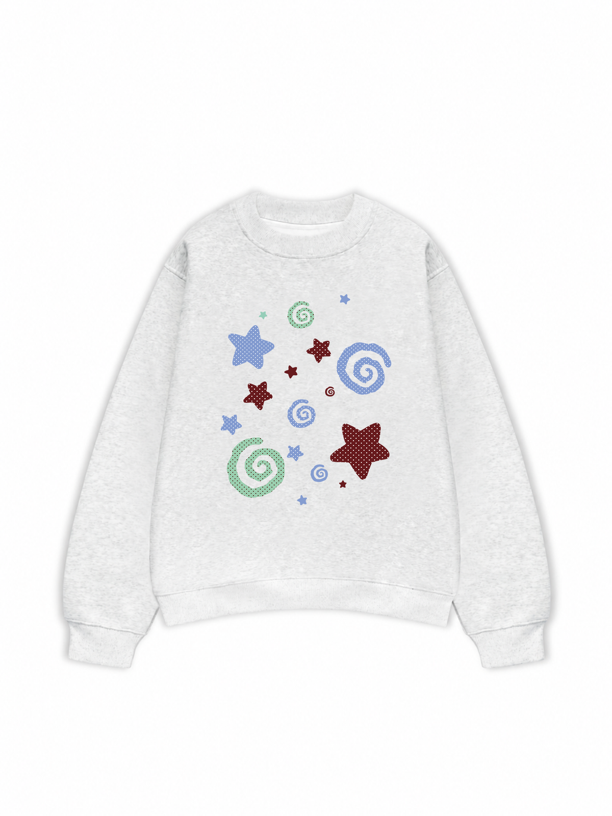 Áo Sweater Nỉ Hai Da Dotty Mood Pastel Dreams