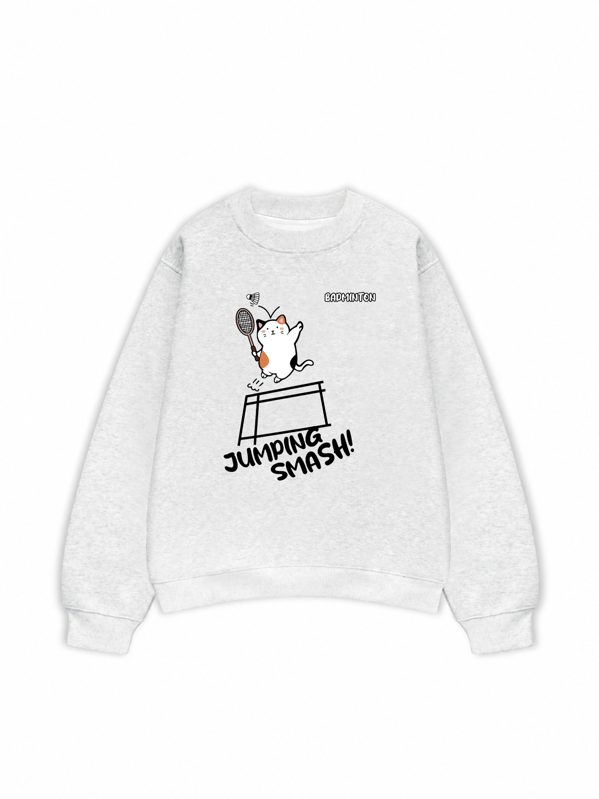 Áo Sweater Nỉ Hai Da Badminton Jumping Smash