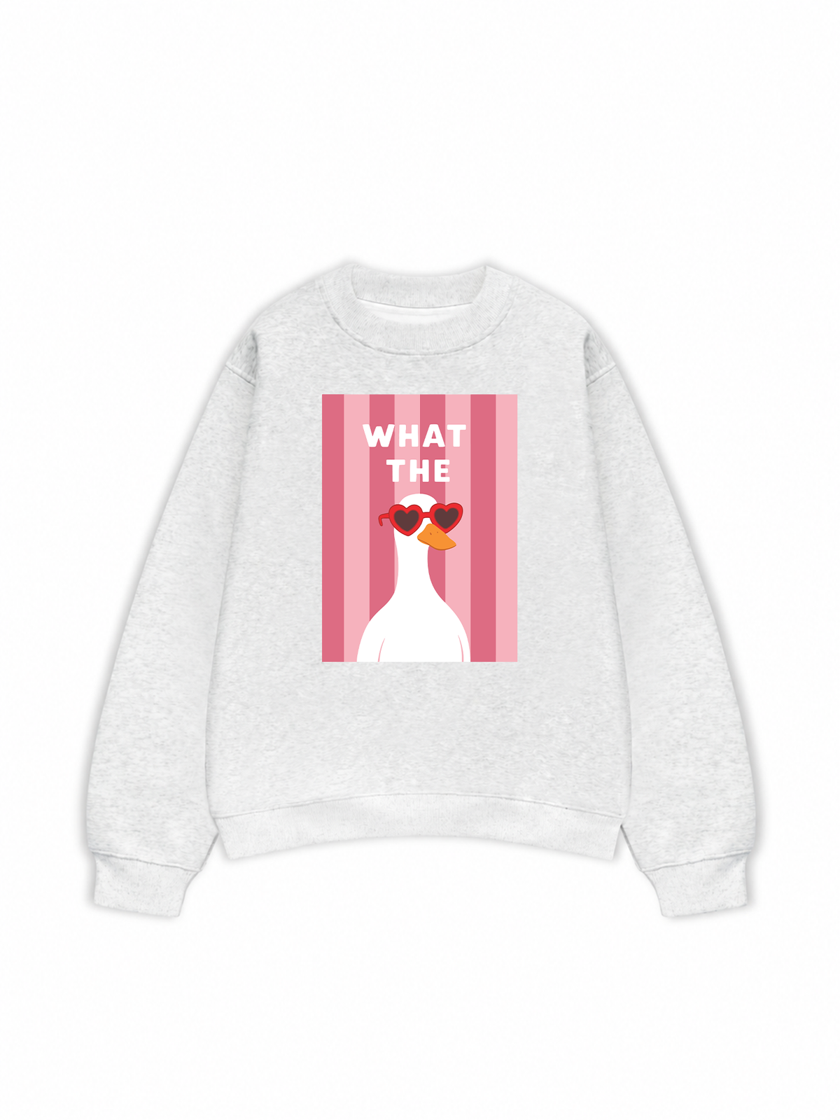 Áo Sweater Nỉ Hai Da Farm What The Duck Striped