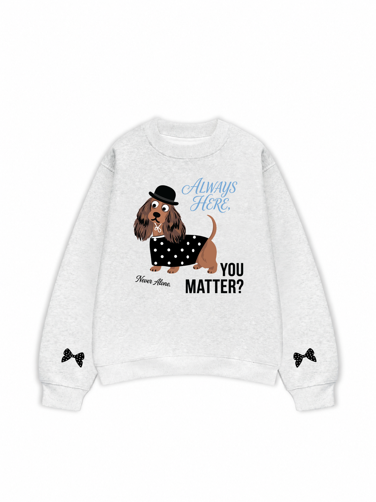 Áo Sweater Nỉ Hai Da Dotty Mood Polka Dot Puppy Classic