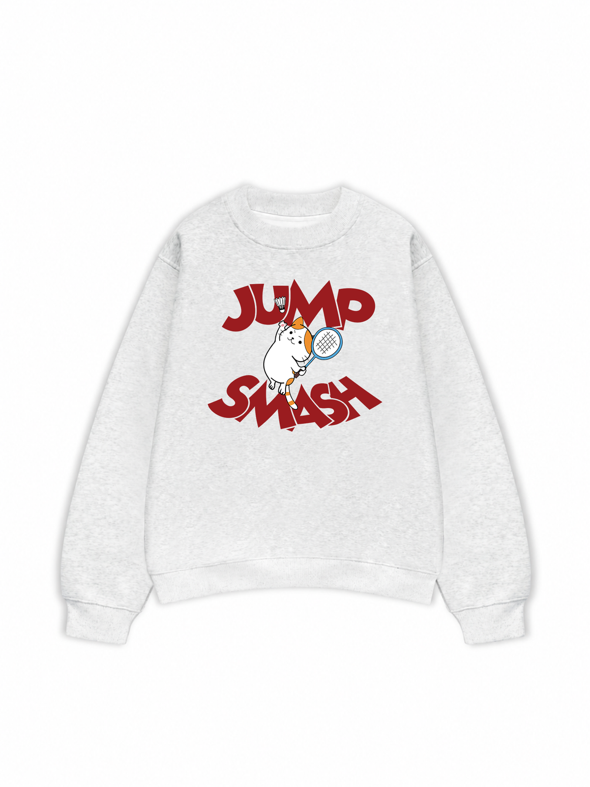 Áo Sweater Nỉ Hai Da Badminton Cat Jump Smash