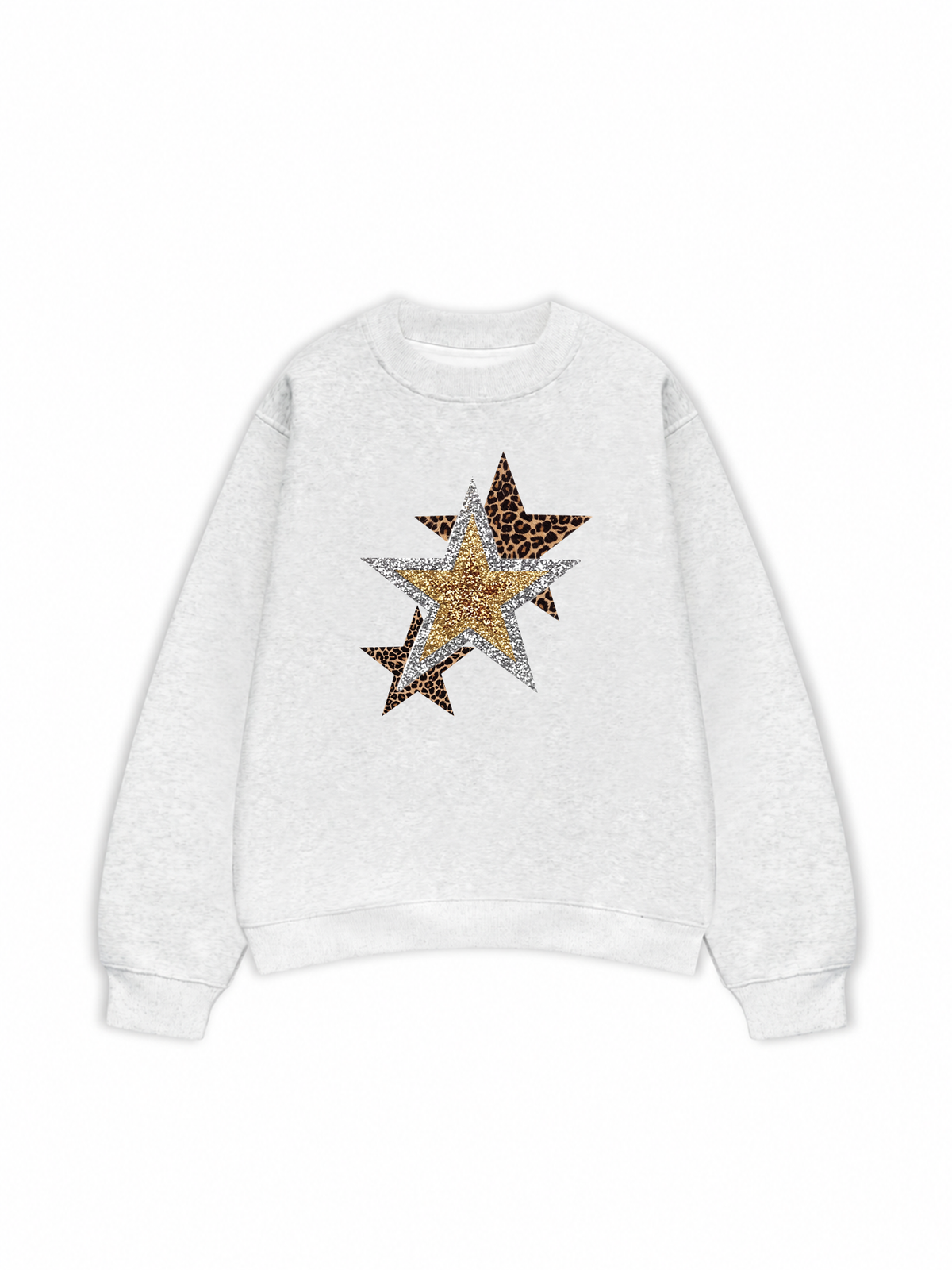Áo Sweater Nỉ Hai Da Urban Leopard Metallic Savage Stars