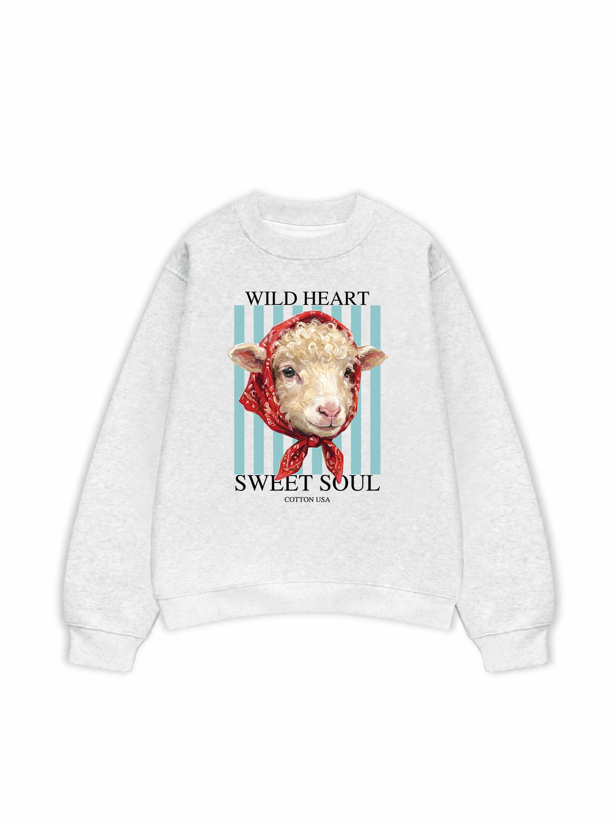 Áo Sweater Nỉ Hai Da Farm Wild Heart Sweet Soul