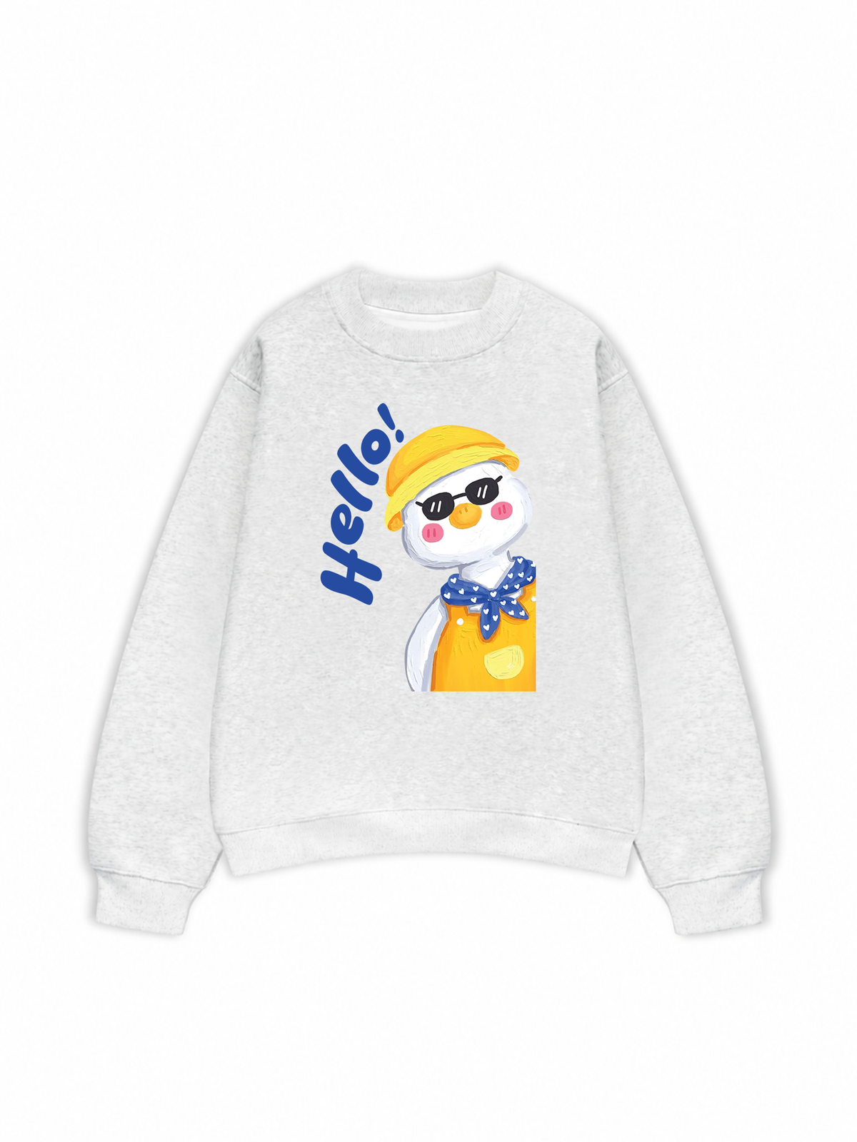 Áo Sweater Nỉ Hai Da Farm Hello Duck