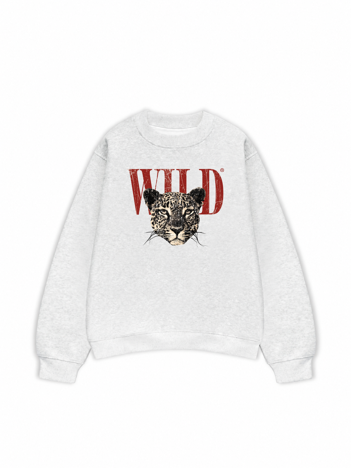 Áo Sweater Nỉ Hai Da Urban Leopard Crimson Wild