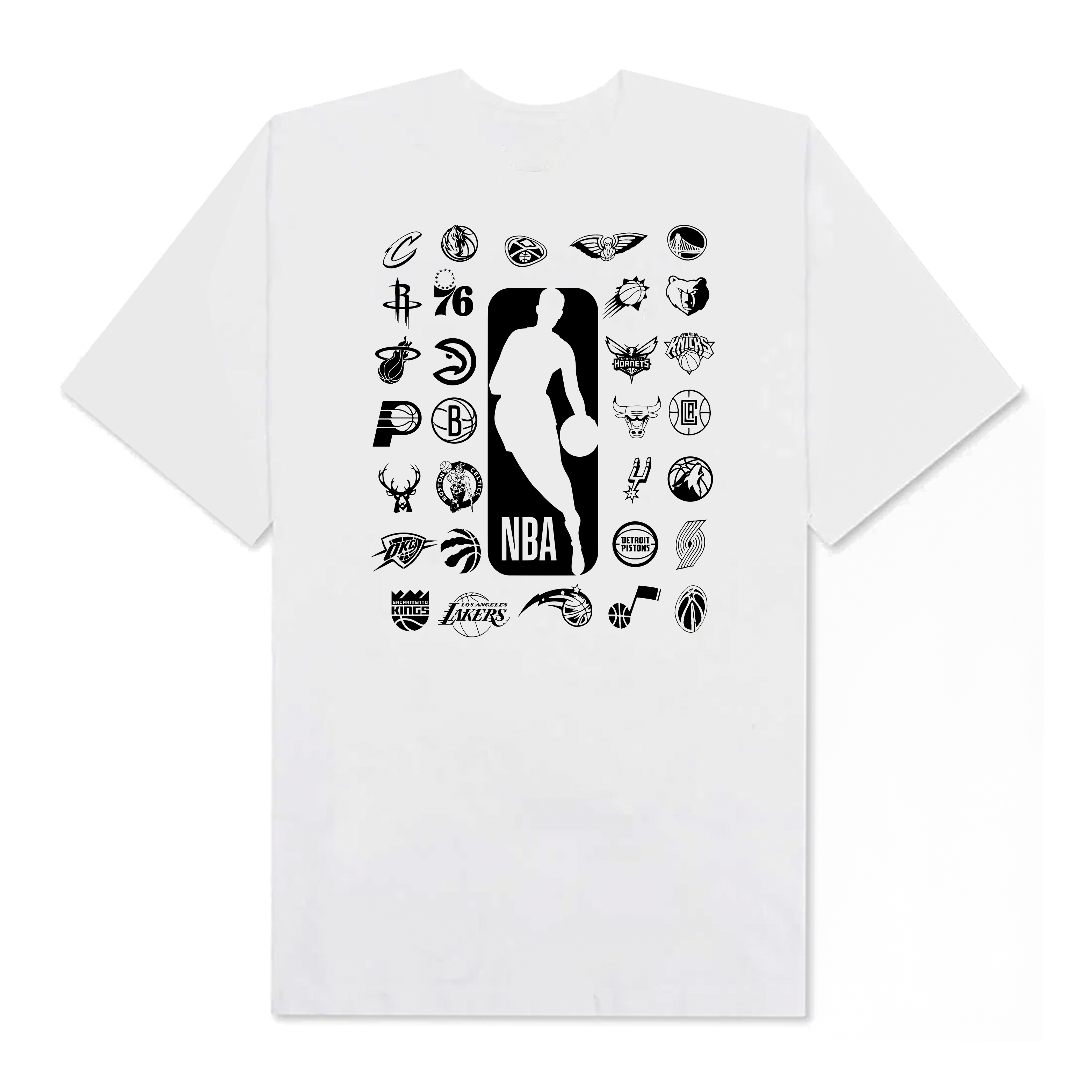 NBA Logo Teams Basketball T-Shirt