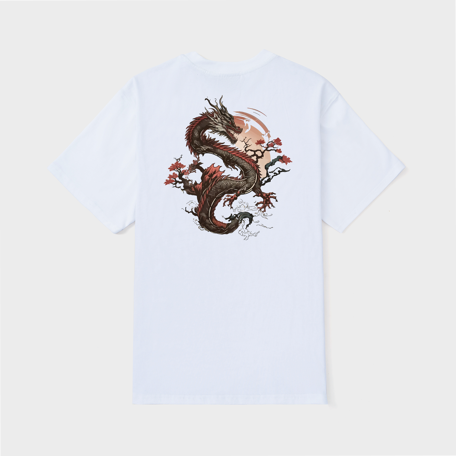 JAPANESE DRAGON VINTAGE T-SHIRT / TRẮNG