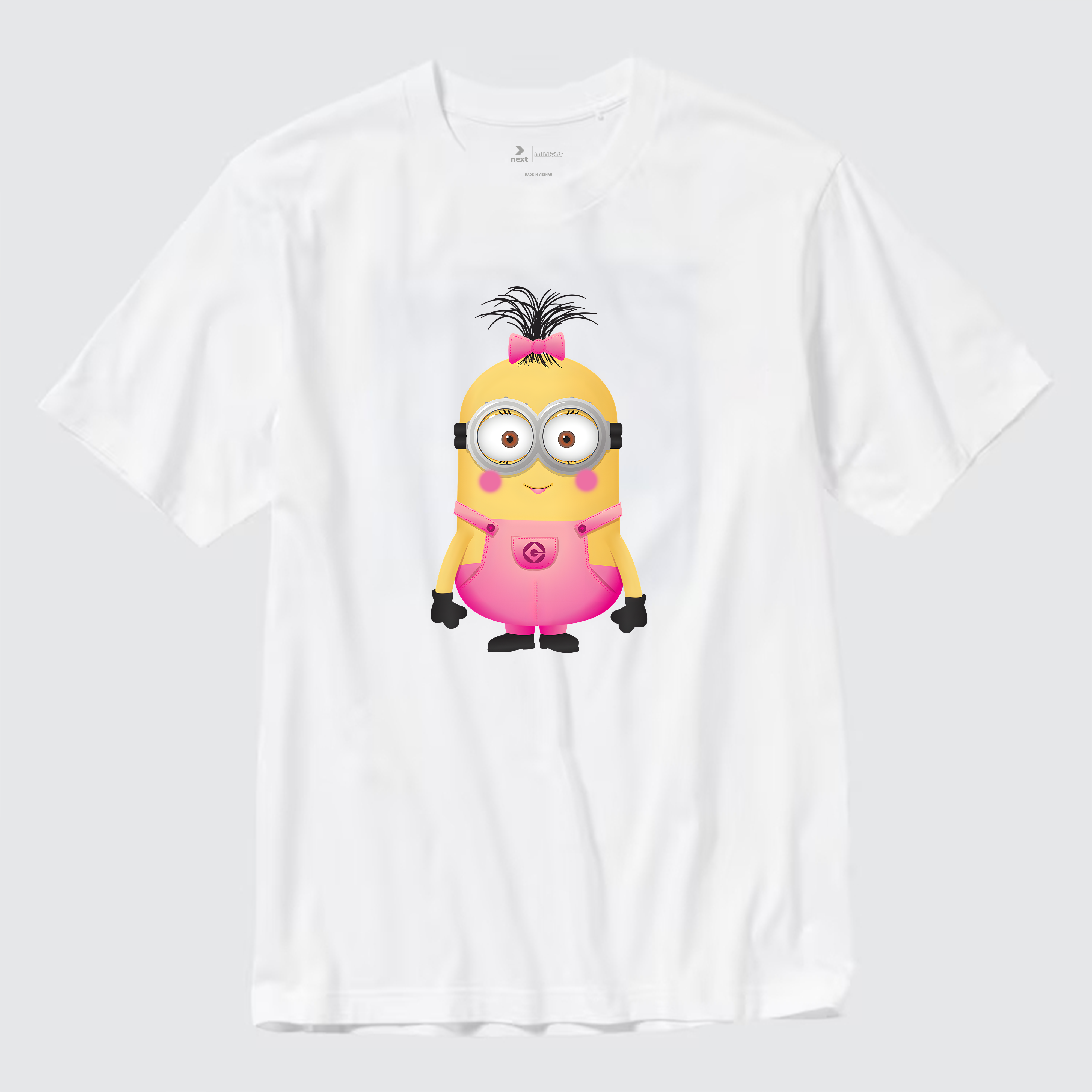 MINIONS GIRL CUTE T-SHIRT / TRẮNG