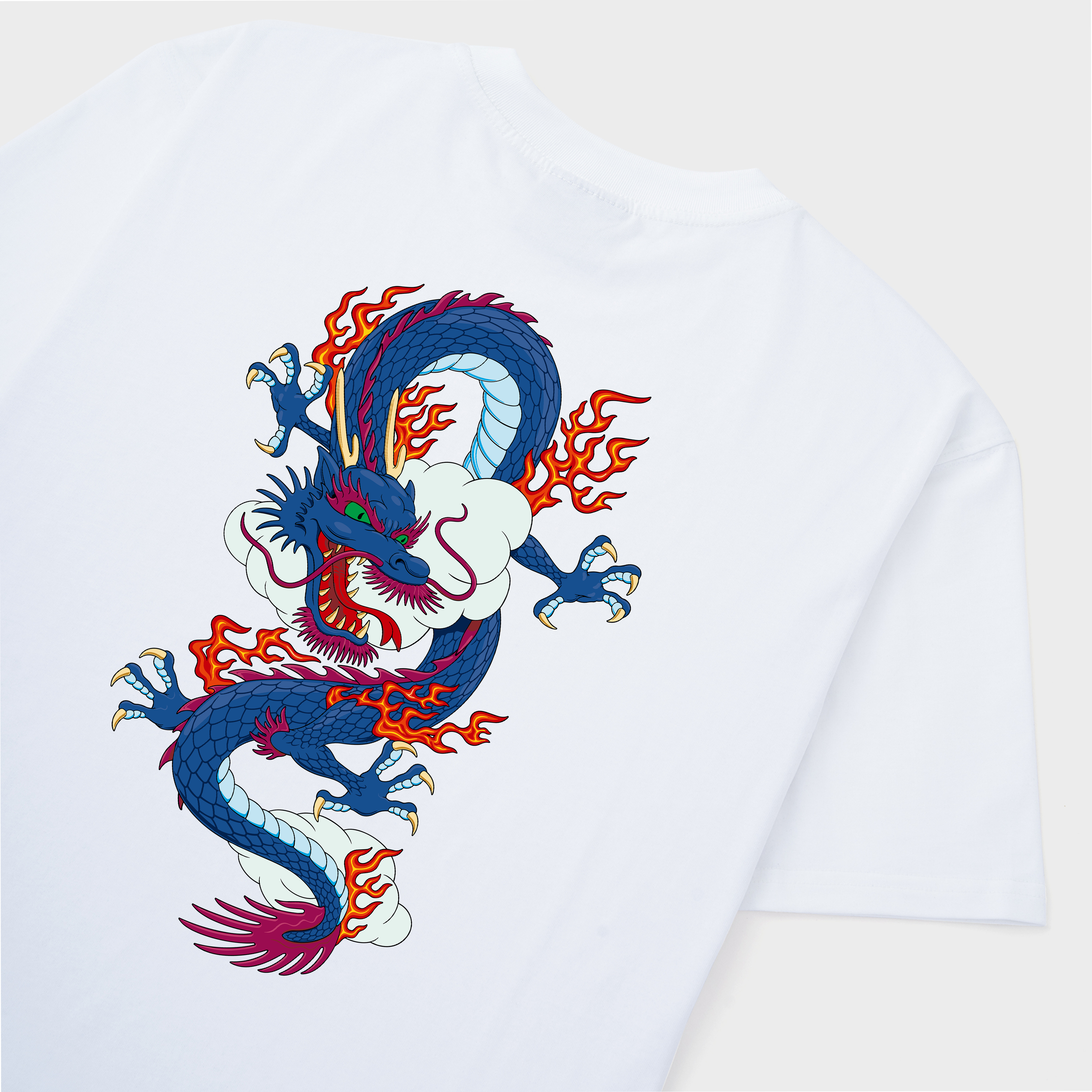 JAPANESE DRAGON T-SHIRT / TRẮNG