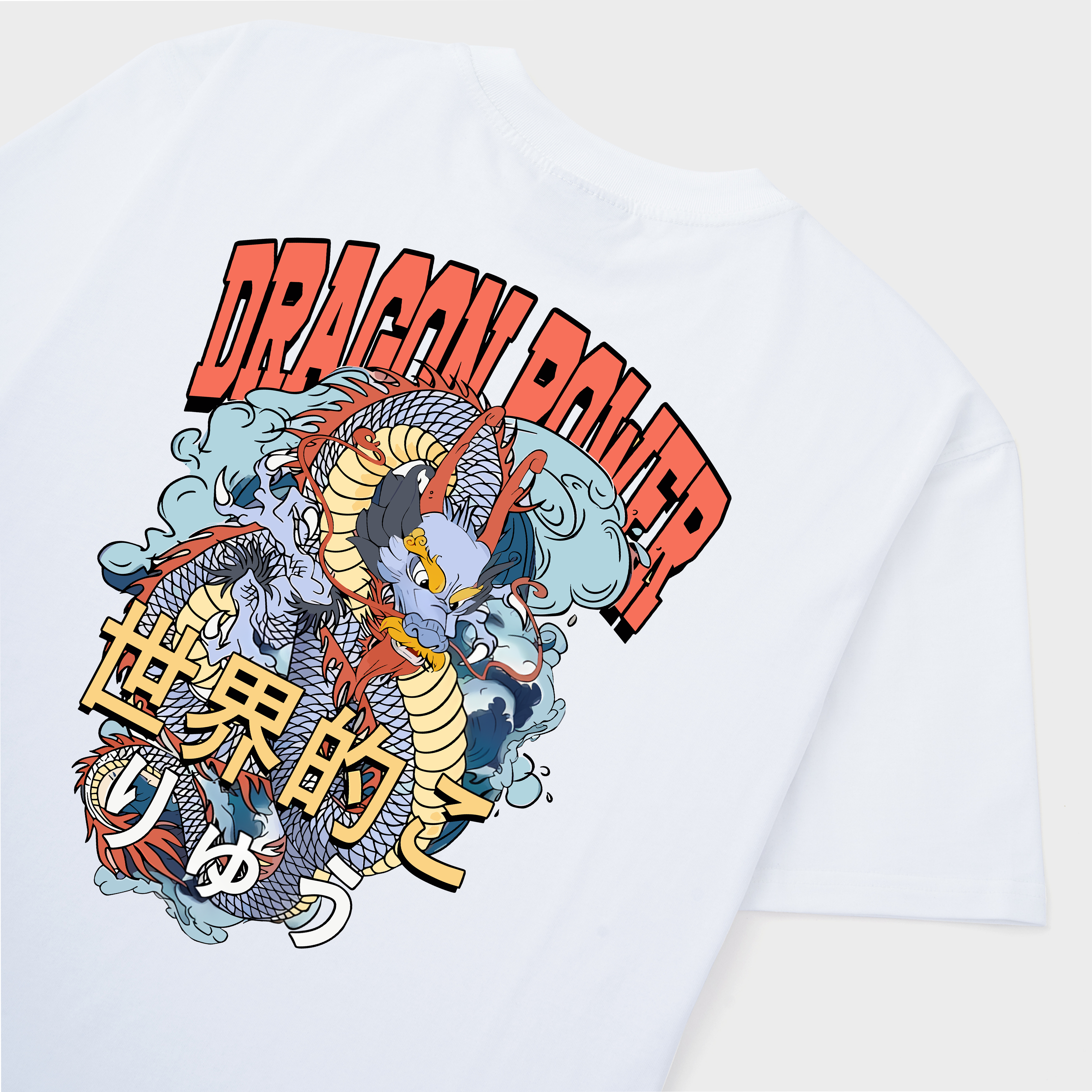 JAPANESE DRAGON POWER T-SHIRT / TRẮNG