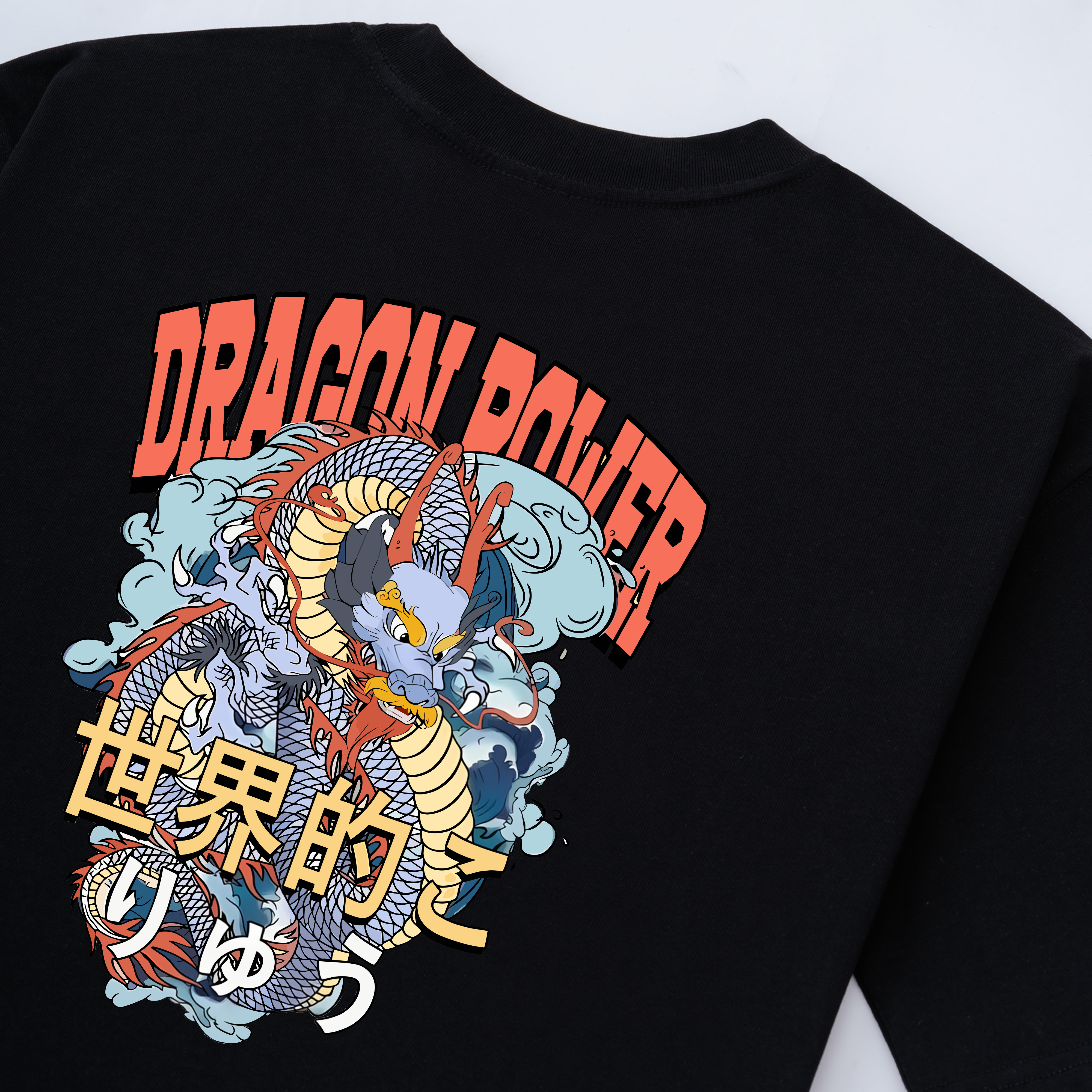 JAPANESE DRAGON POWER T-SHIRT / ĐEN