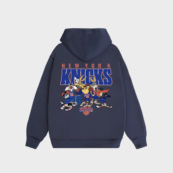 Flash Sale NBA New York Knicks Looney Tunes Basketball Retro Hoodie