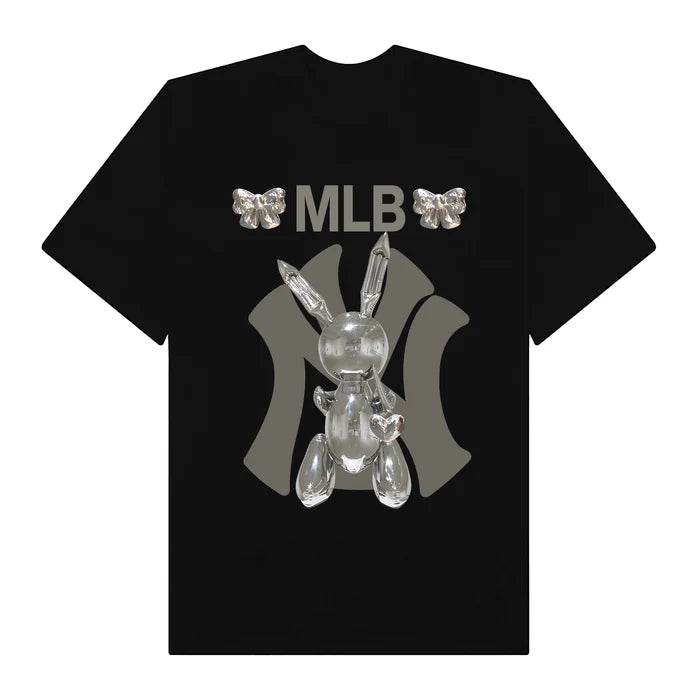 Flash Sale MLB Floral Silver Balloon Rabbit T-Shirt