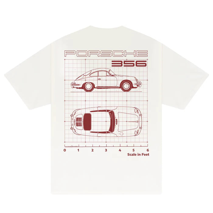 Flash Sale Porsche 356 Scale In Feet T-Shirt