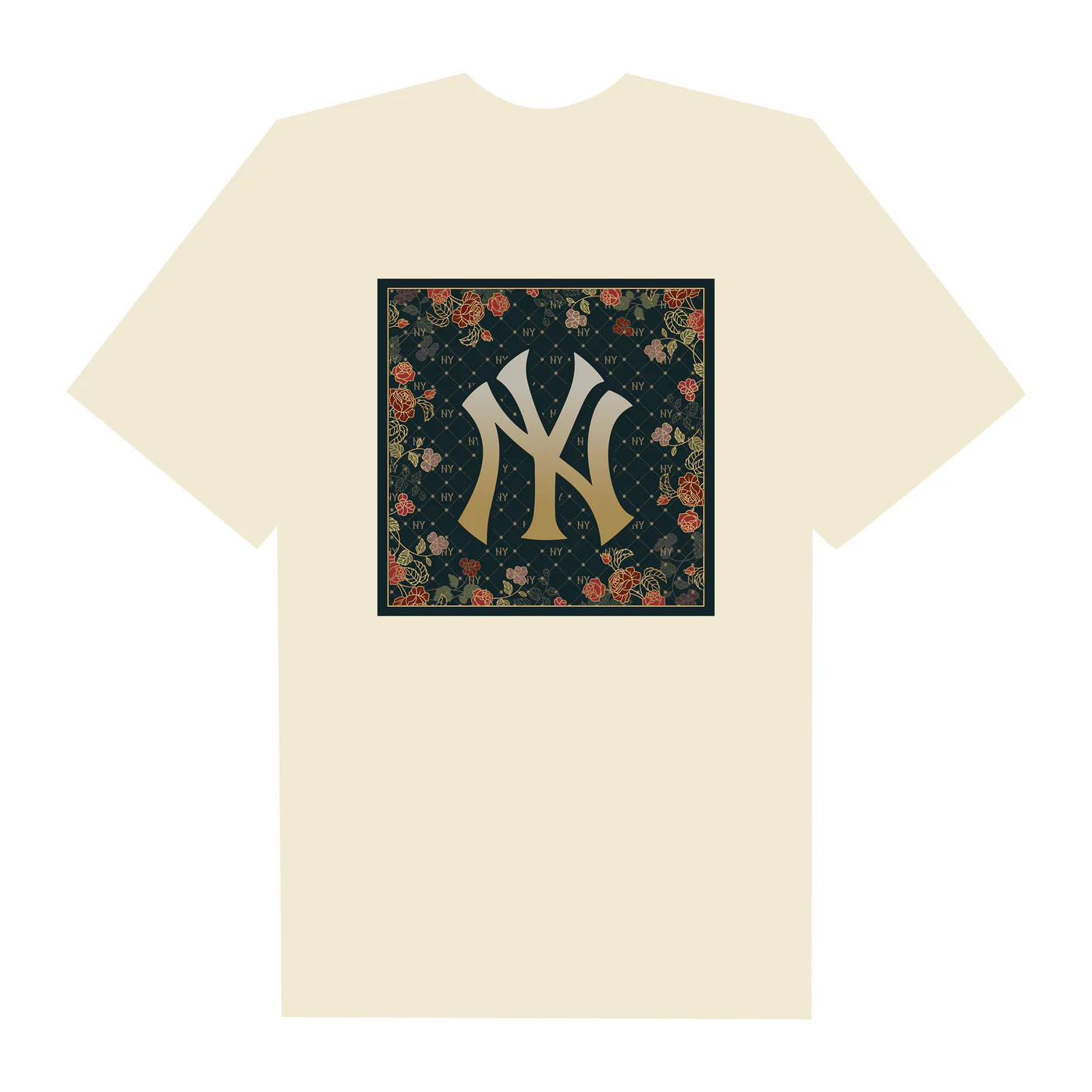 Flash Sale MLB Flower New York Yankees T-Shirt