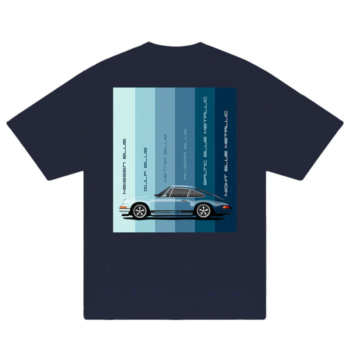 Flash Sale Porsche Blue Palettes T-Shirt