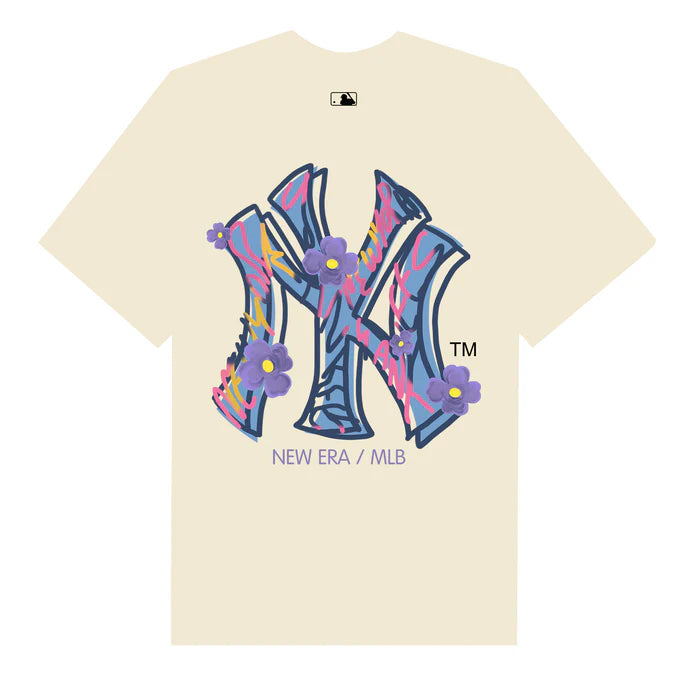 Flash Sale MLB Floral Purple Logo T-Shirt