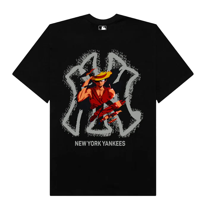 Flash Sale MLB Anime One Piece Luffy New York Yankees T-Shirt