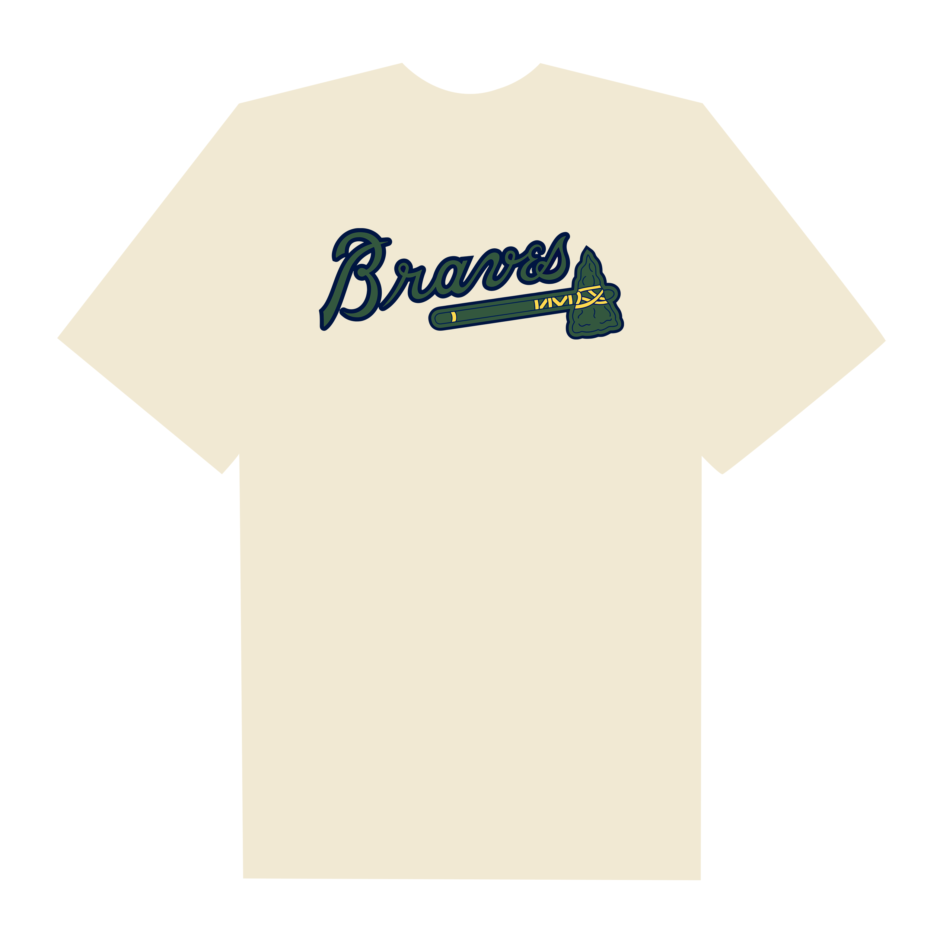 MLB Atlanta Braves Botanical Cake T-Shirt